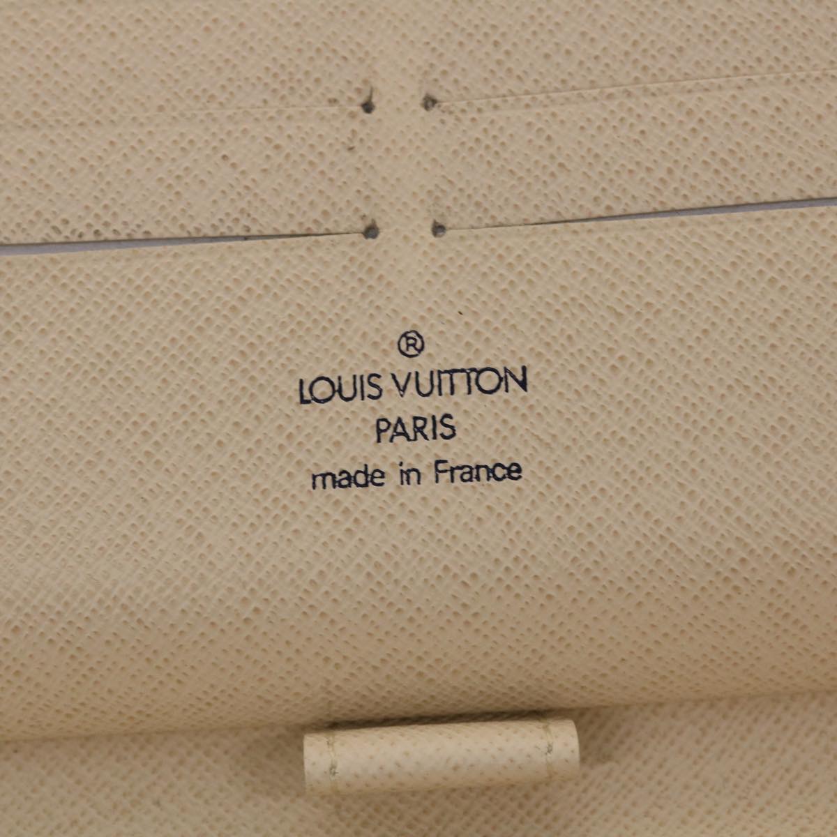 LOUIS VUITTON Damier Azur Zippy Organizer Long Wallet N60012 LV Auth 44962