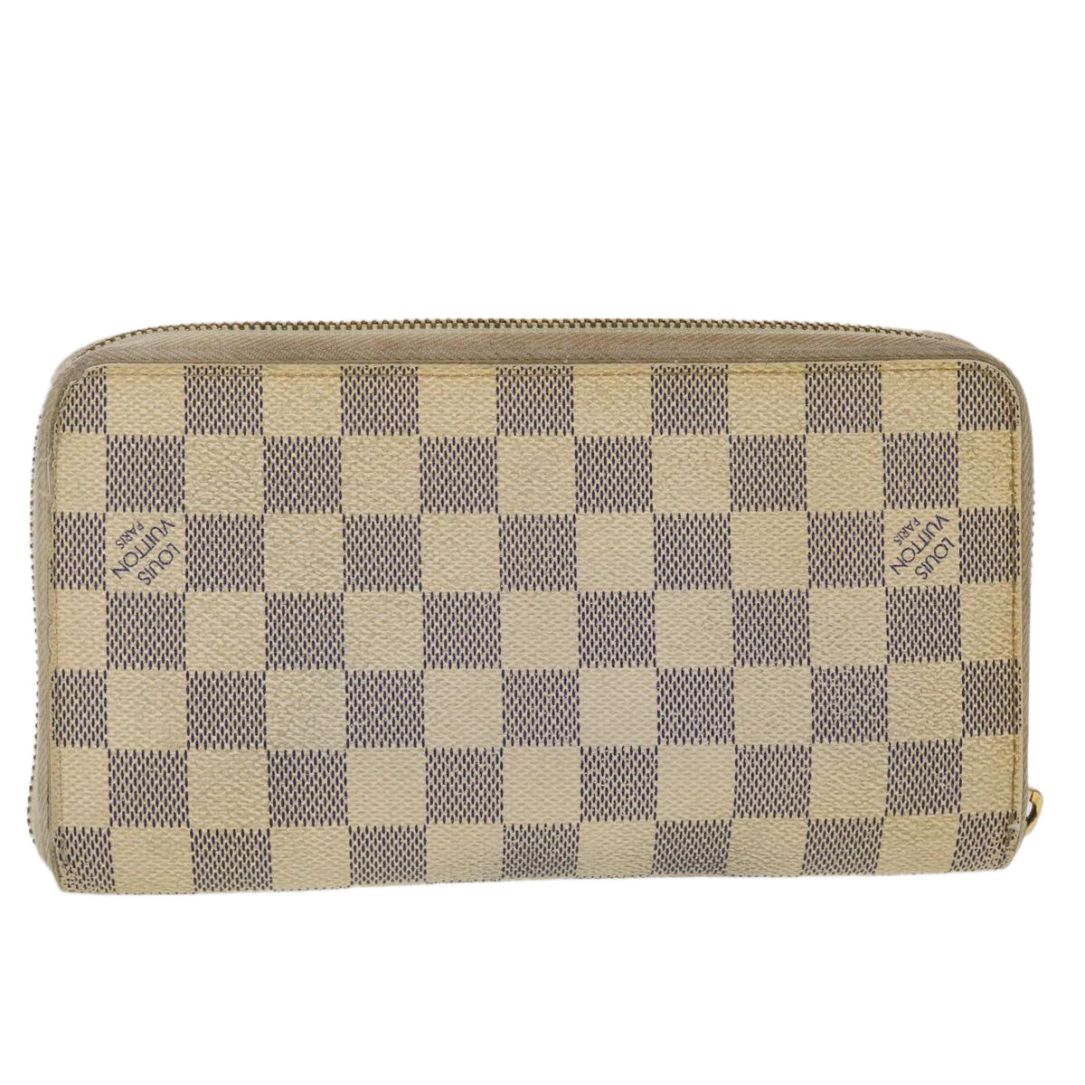 LOUIS VUITTON Damier Azur Zippy Organizer Long Wallet N60012 LV Auth 44962 - 0