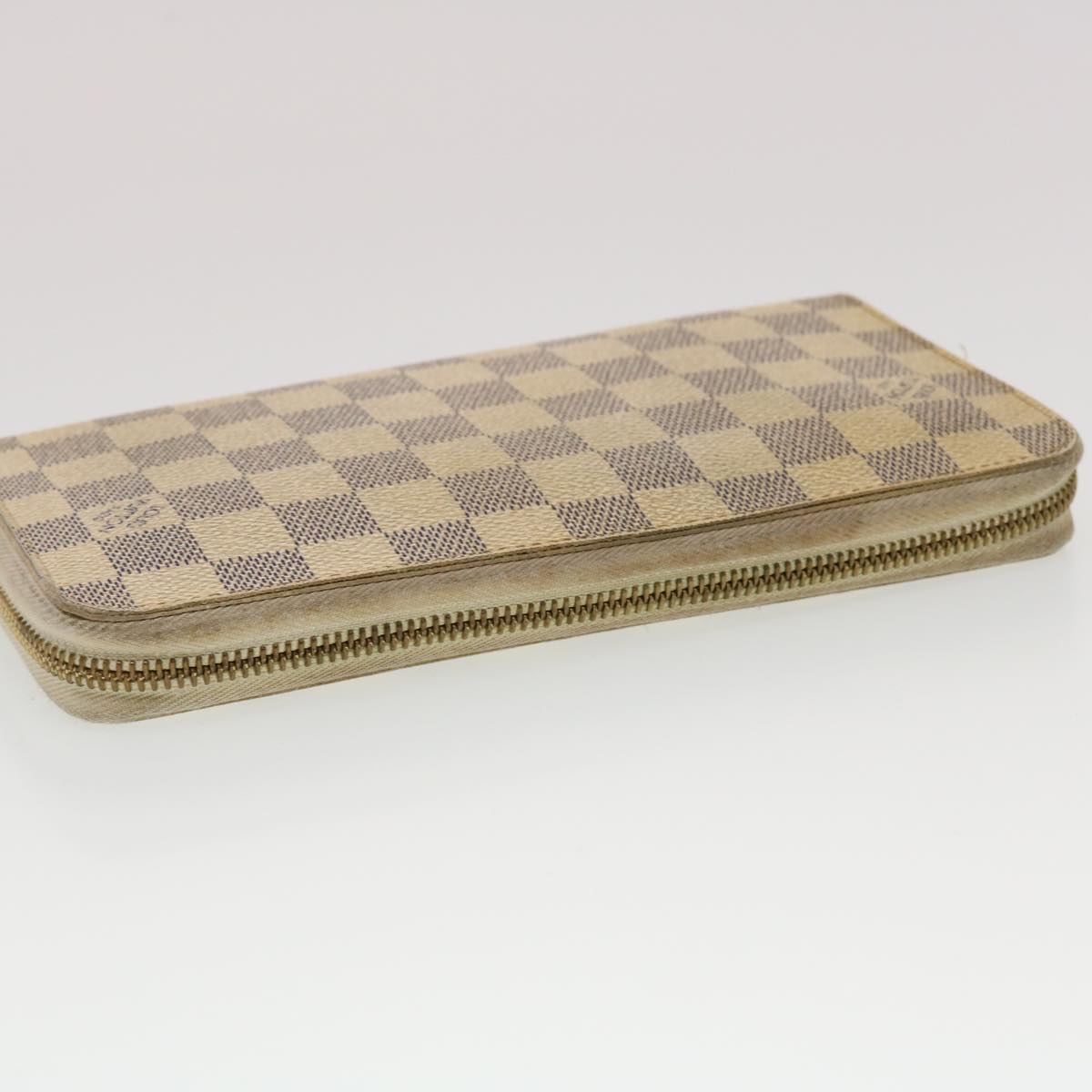 LOUIS VUITTON Damier Azur Zippy Organizer Long Wallet N60012 LV Auth 44962