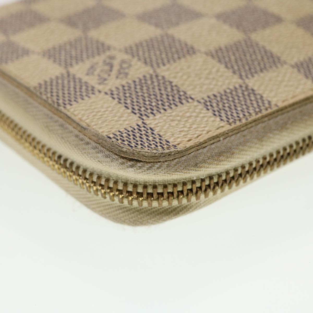 LOUIS VUITTON Damier Azur Zippy Organizer Long Wallet N60012 LV Auth 44962