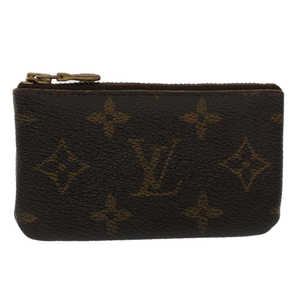 LOUIS VUITTON Monogram Pochette Cles Coin Purse M62650 LV Auth 45008