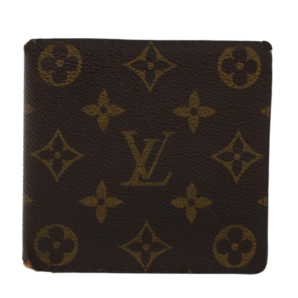 LOUIS VUITTON Monogram Portefeuille Marco Bifold Wallet M61675 LV Auth 45011