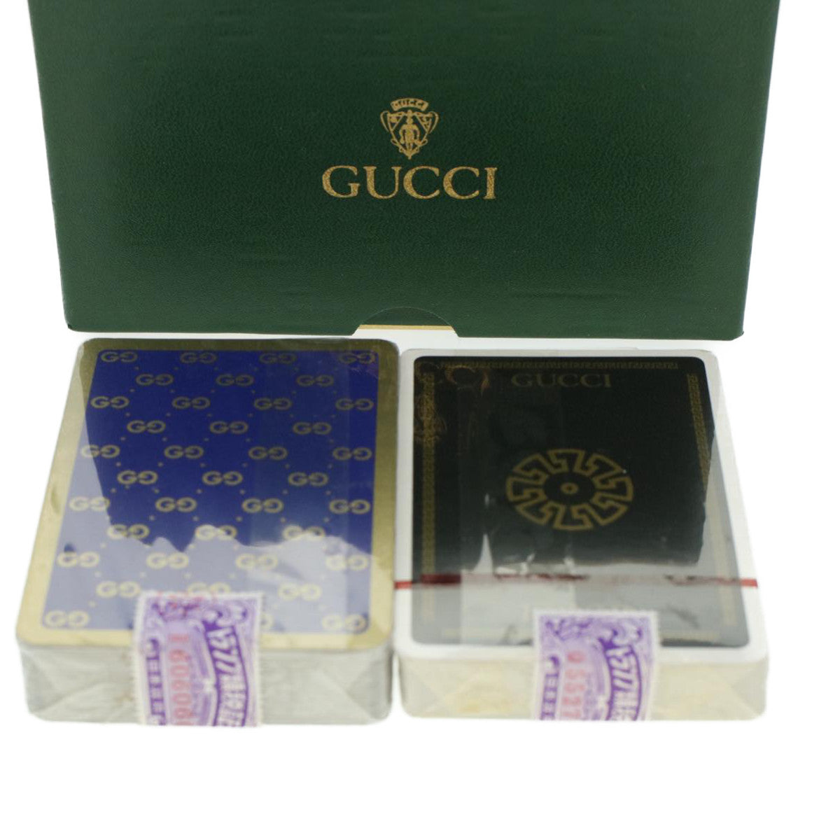 GUCCI Playing Cards Purple Black Auth 45015