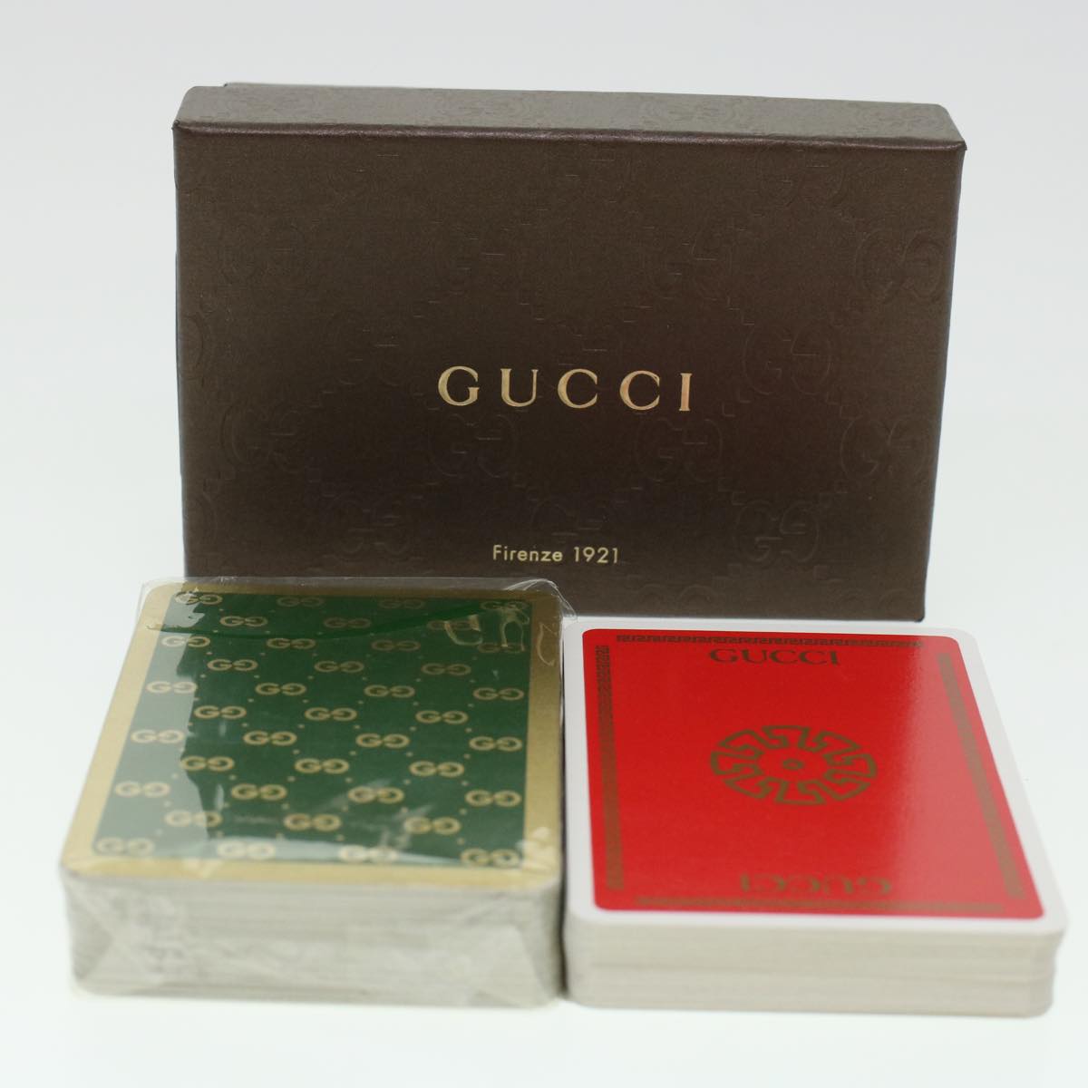 GUCCI Playing Cards Red Auth 45016