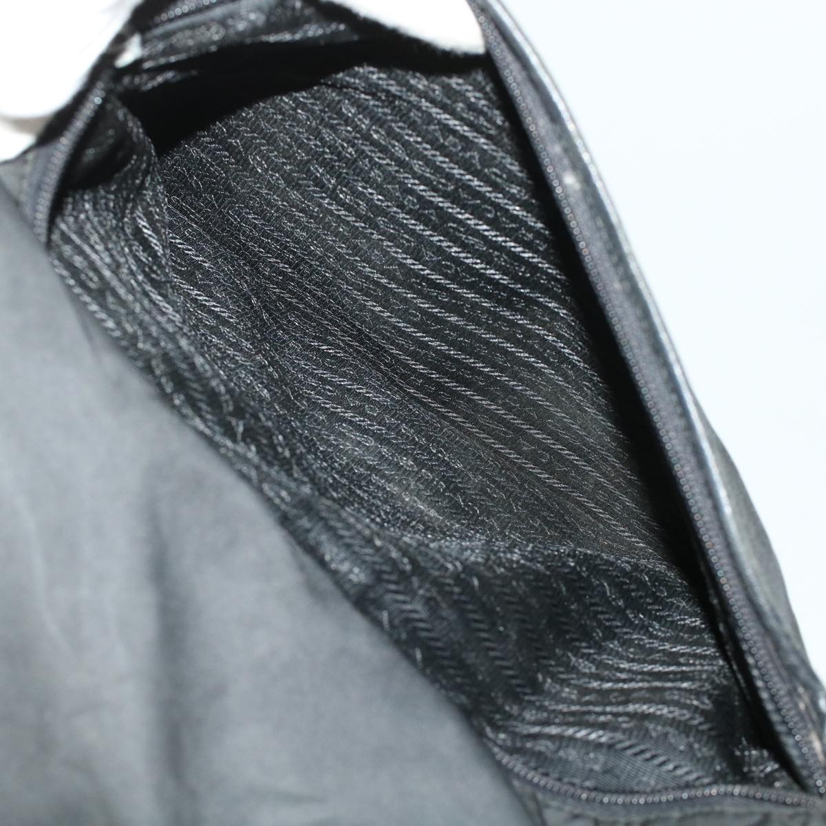 PRADA Shoulder Bag Nylon Black Auth 45022