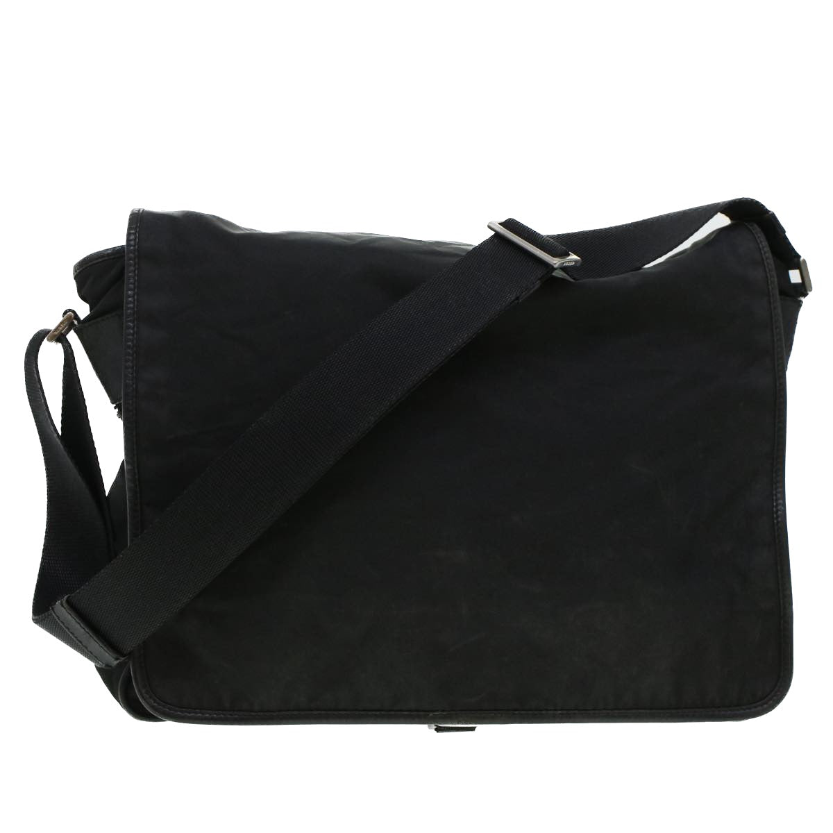 PRADA Shoulder Bag Nylon Black Auth 45022