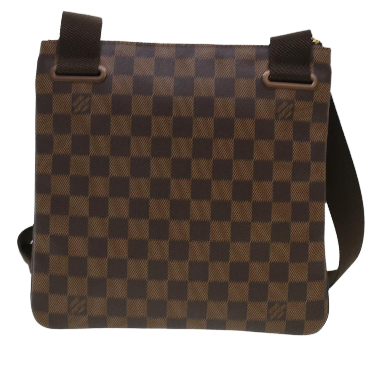 LOUIS VUITTON Damier Ebene Pochette Plat Brooklyn Bag N41100 Auth 45052A