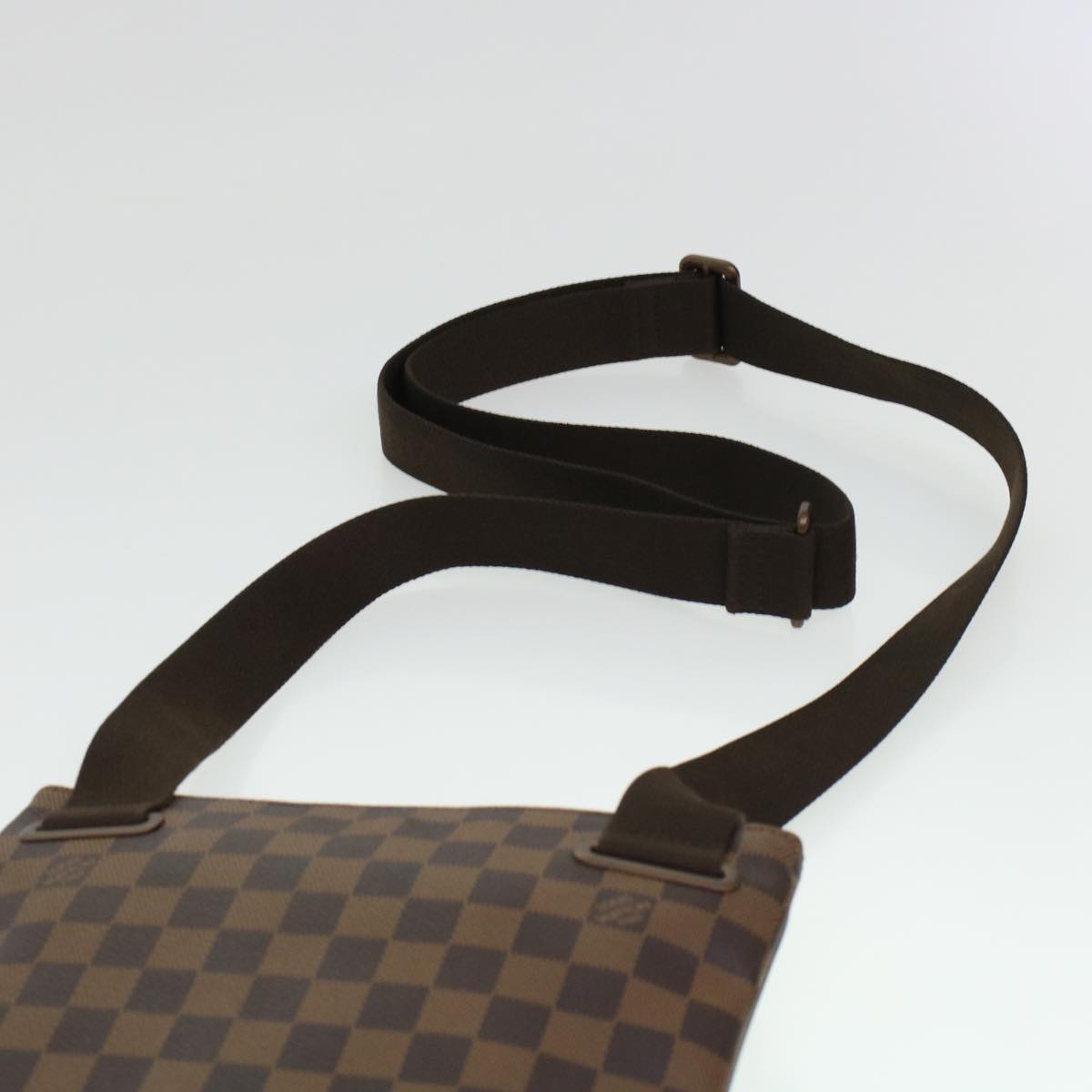 LOUIS VUITTON Damier Ebene Pochette Plat Brooklyn Bag N41100 Auth 45052A