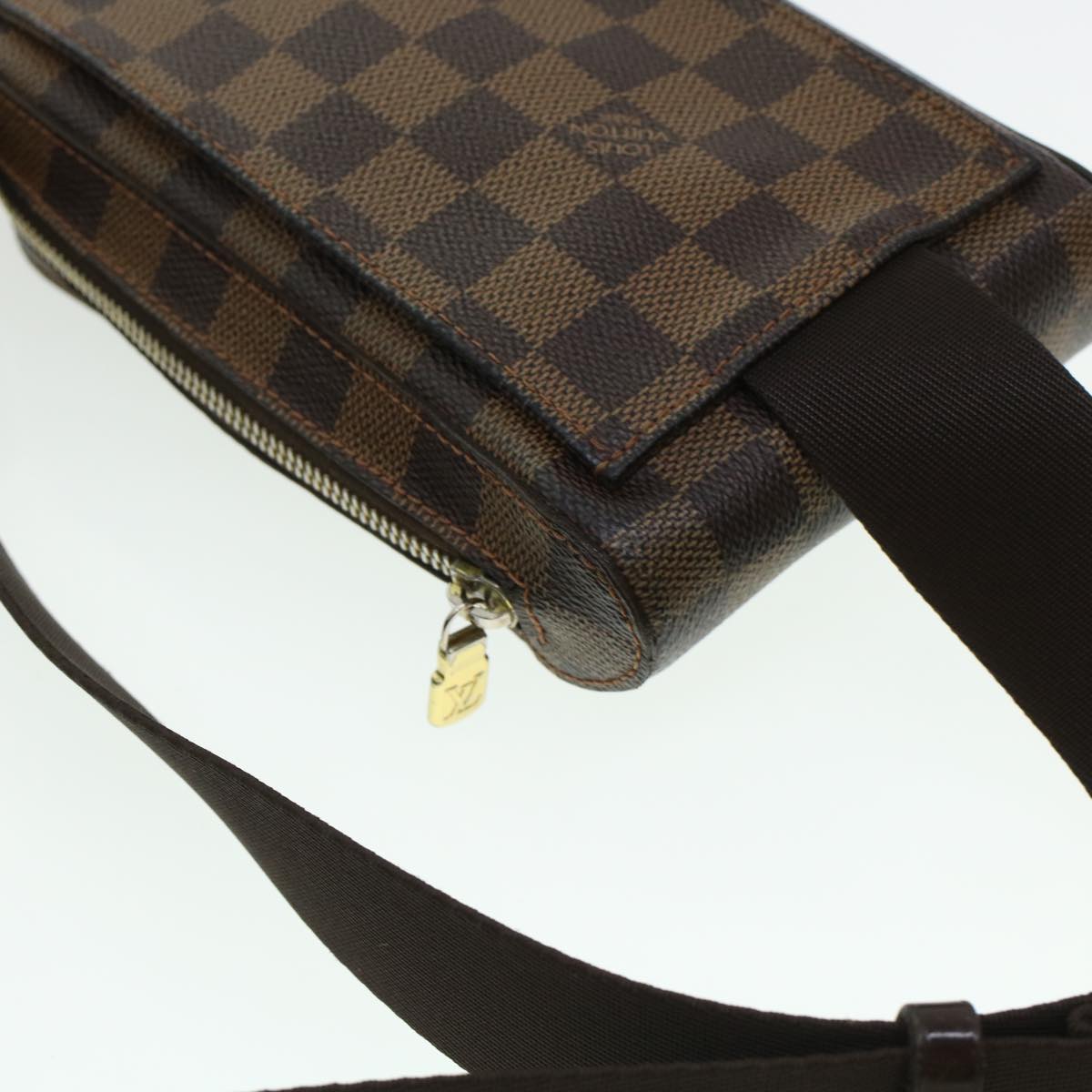 LOUIS VUITTON Damier Ebene Geronimos Shoulder Bag N51994 LV Auth 45055