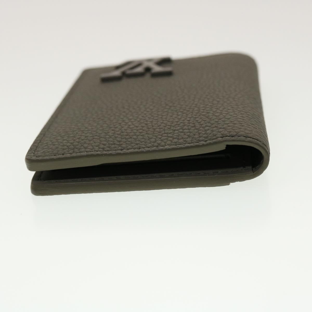 LOUIS VUITTON LV Aerogram Grained Organizer De Poch Card Case Gray Auth 45060A