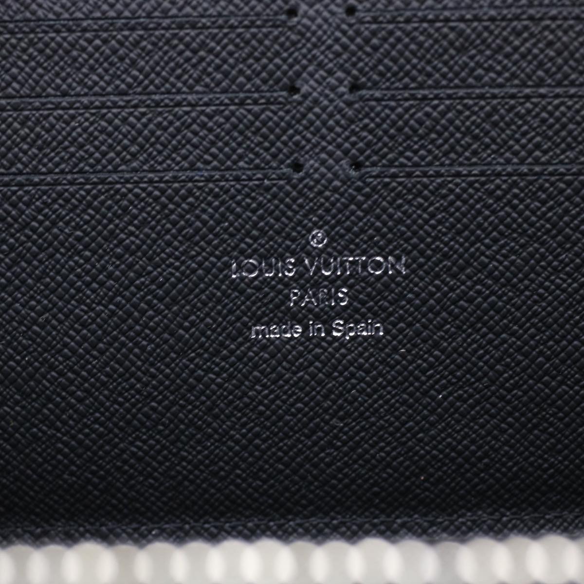 LOUIS VUITTON Damier Graphite Zippy Dragonne Long Wallet N60379 LV Auth 45064A