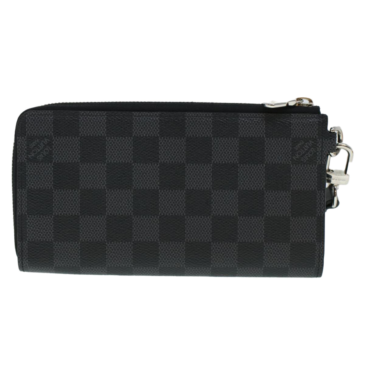 LOUIS VUITTON Damier Graphite Zippy Dragonne Long Wallet N60379 LV Auth 45064A - 0