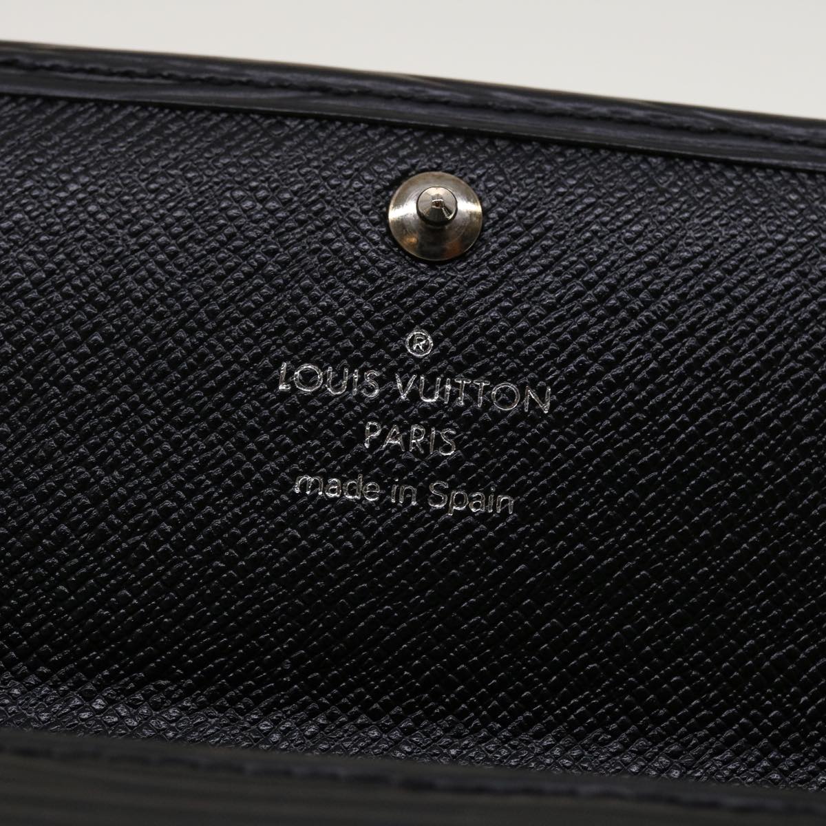 LOUIS VUITTON Epi Portefeuille Sarah Long Wallet Black M63742 LV Auth 45082