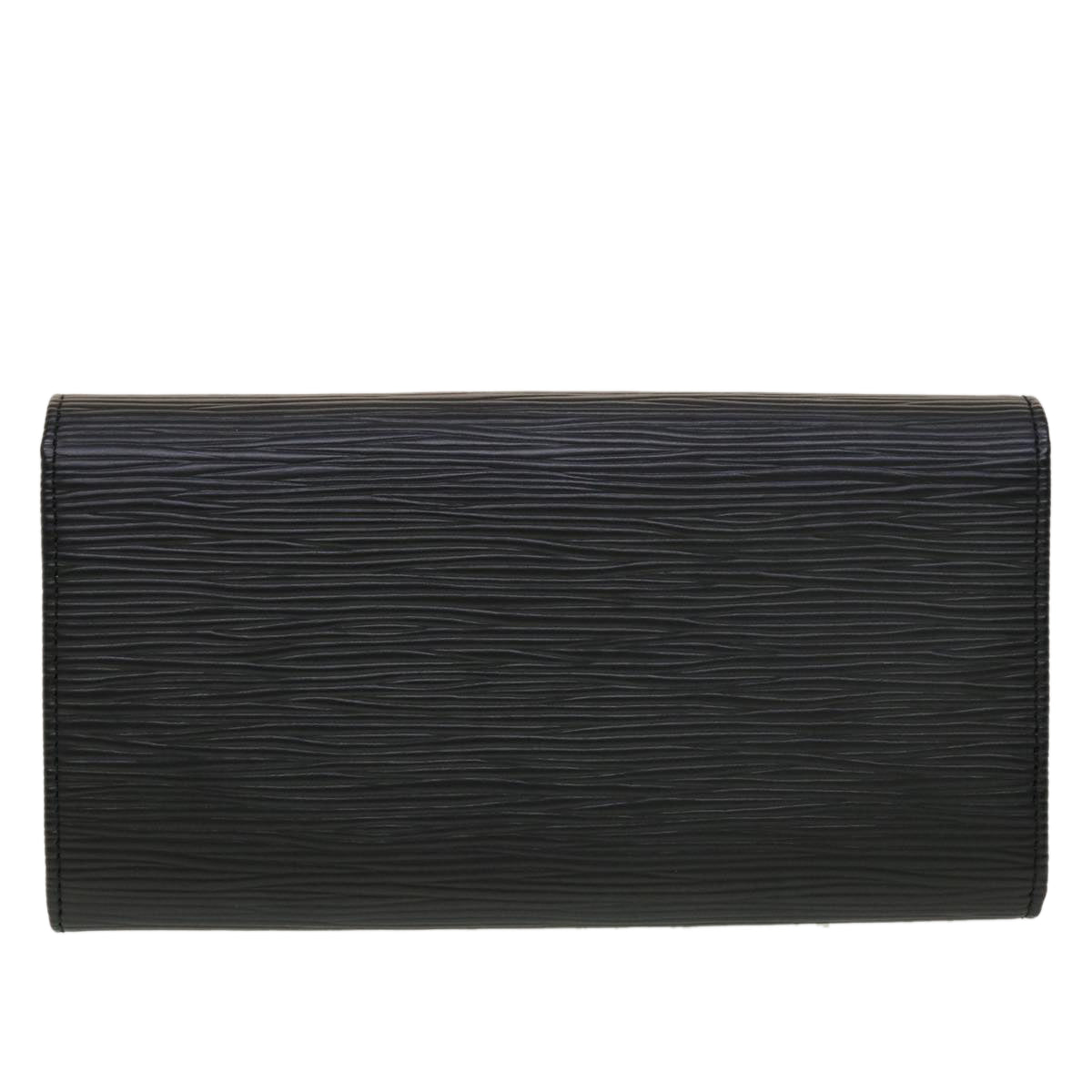 LOUIS VUITTON Epi Portefeuille Sarah Long Wallet Black M63742 LV Auth 45082 - 0