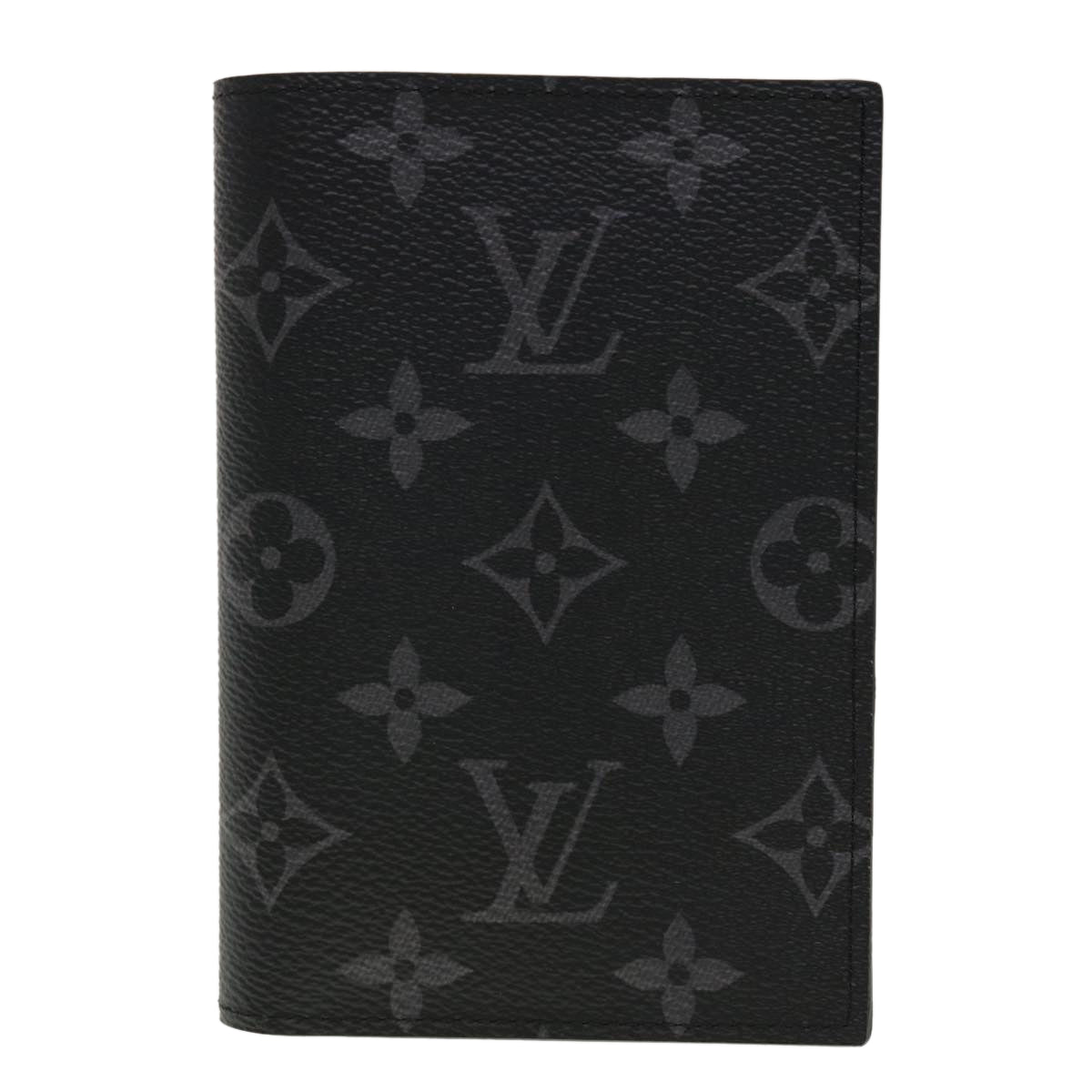 LOUIS VUITTON Eclipse Couverture Passpole NM Passport Case M64501 LV Auth 45095A