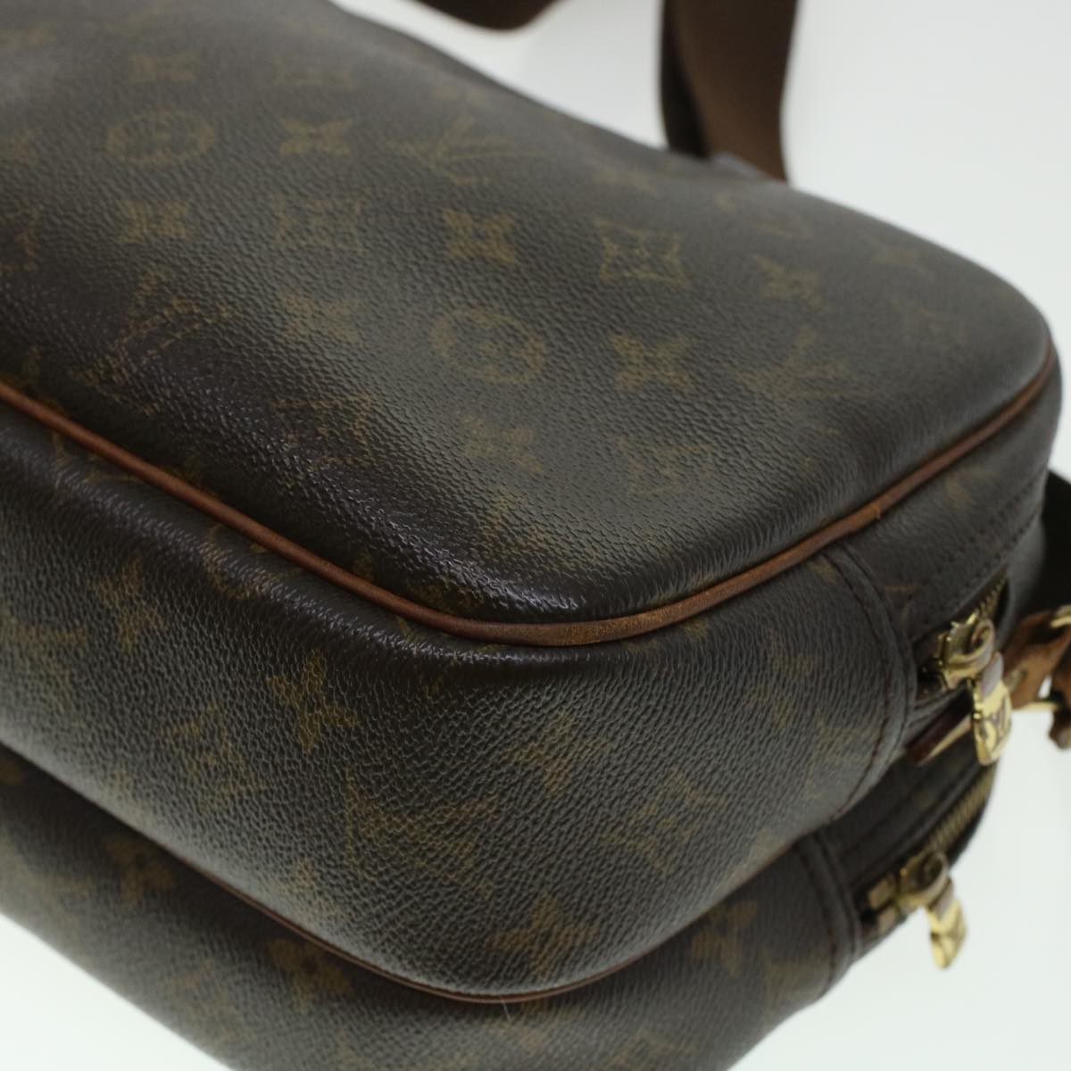 LOUIS VUITTON Monogram Reporter PM Shoulder Bag M45254 LV Auth 45119