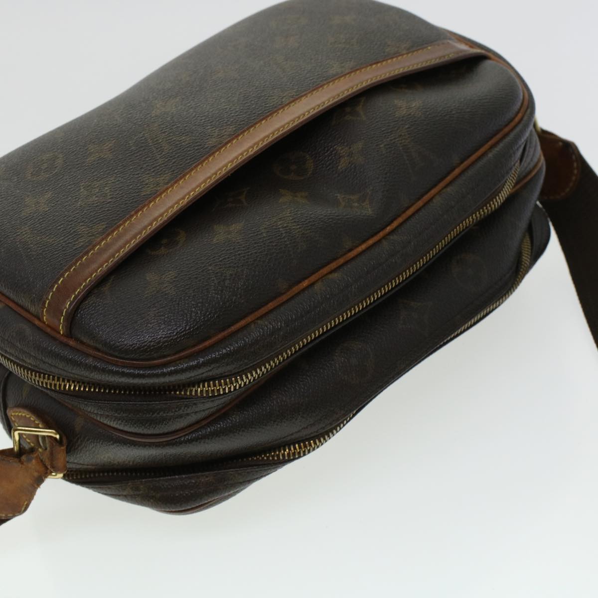 LOUIS VUITTON Monogram Reporter PM Shoulder Bag M45254 LV Auth 45119