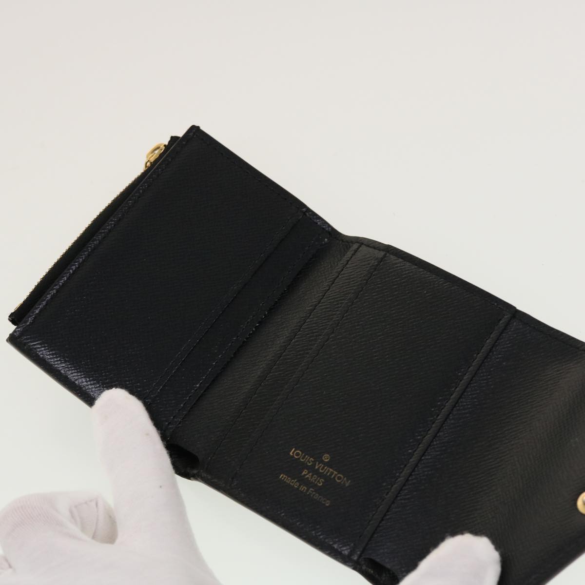 LOUIS VUITTON Monogram Reverse Portefeuille Zoe Trifold Wallet M80725 LV 45146