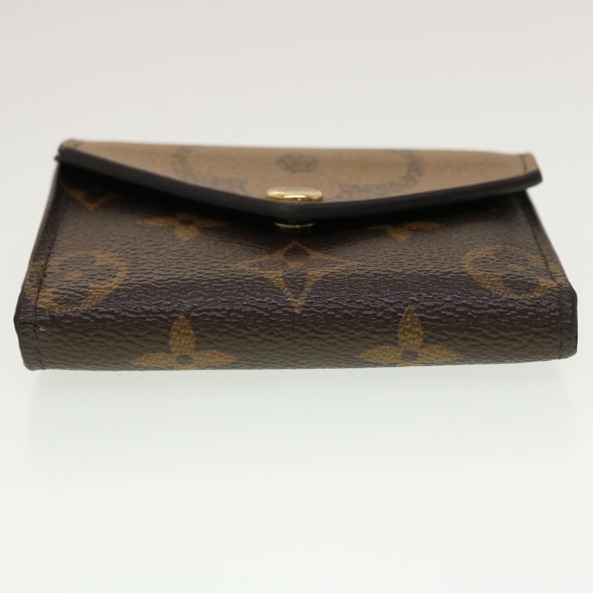 LOUIS VUITTON Monogram Reverse Portefeuille Zoe Trifold Wallet M80725 LV 45146