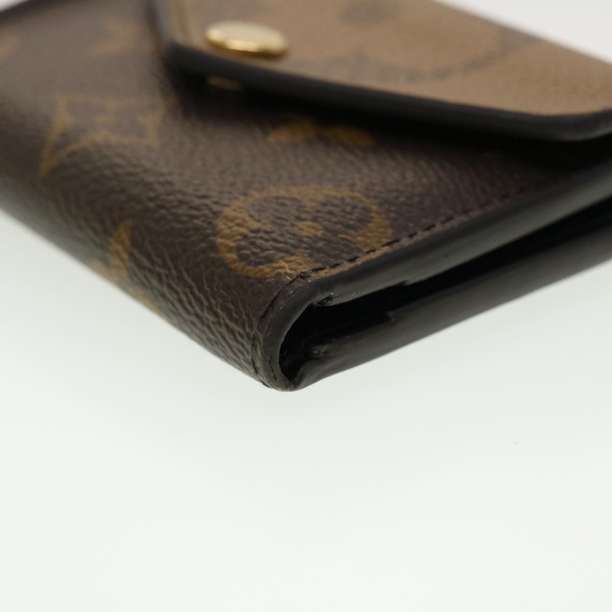 LOUIS VUITTON Monogram Reverse Portefeuille Zoe Trifold Wallet M80725 LV 45146