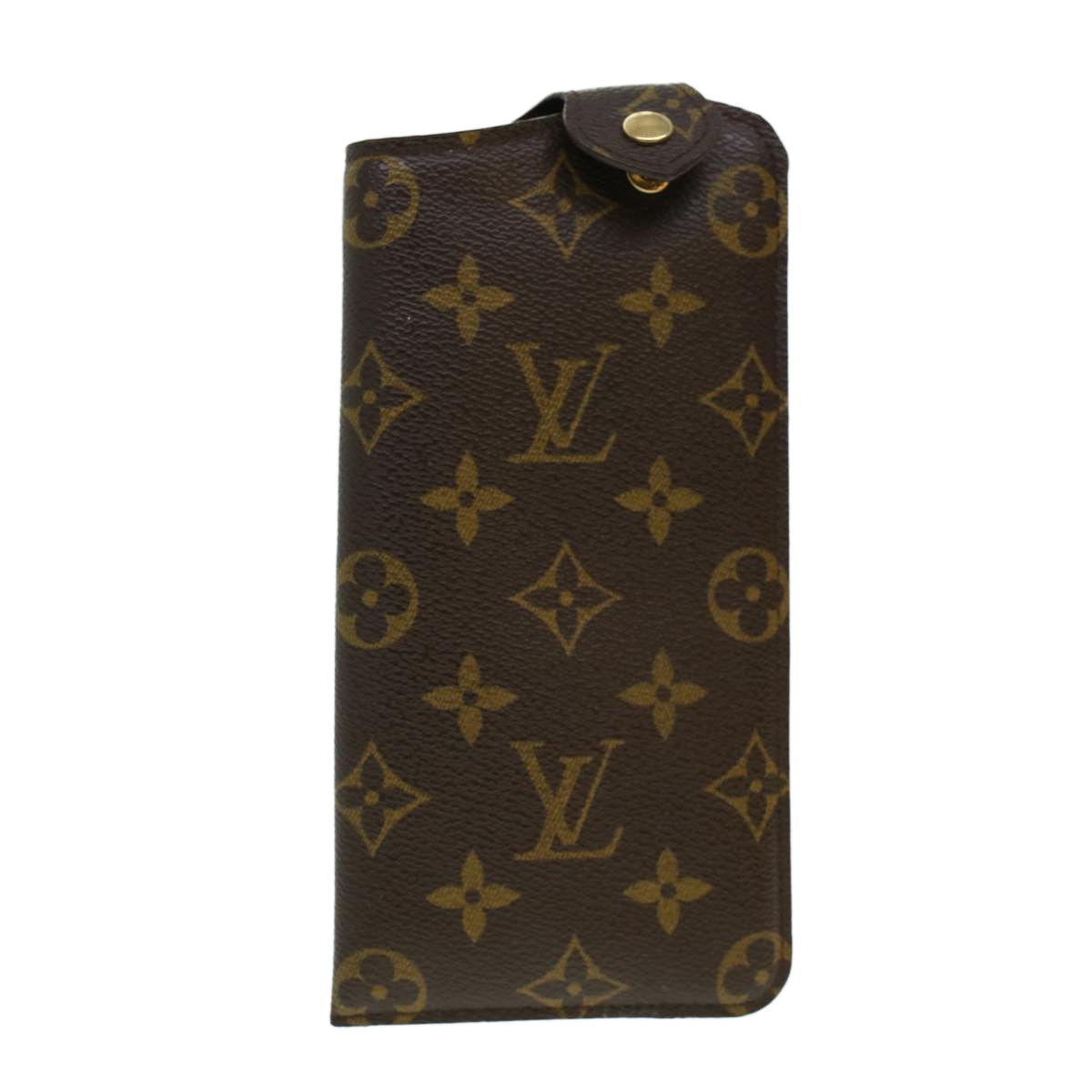 LOUIS VUITTON Monogram Etui Lunette MM Glasses Case M66544 LV Auth 45156