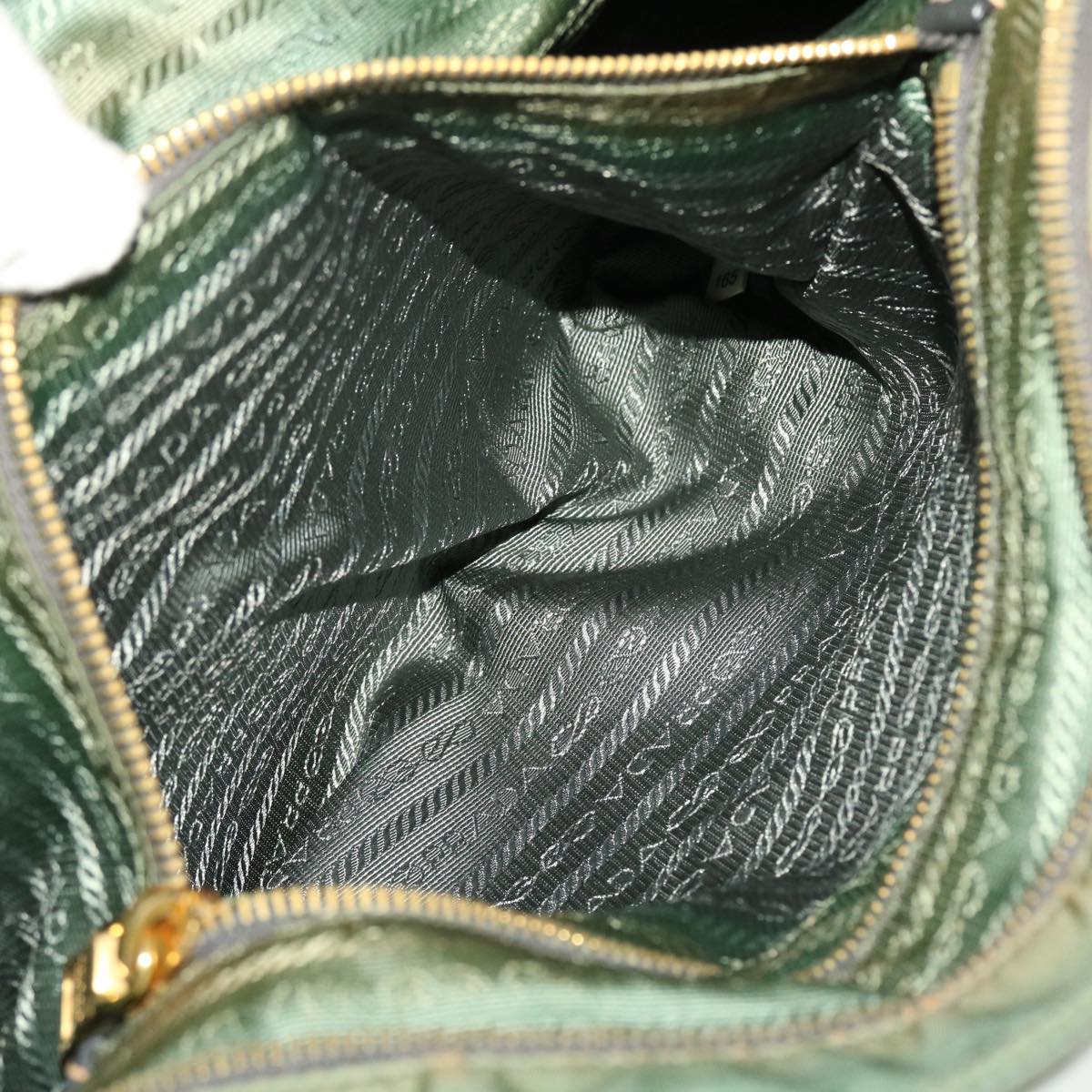 PRADA Shoulder Bag Nylon 2way Gray Auth 45195