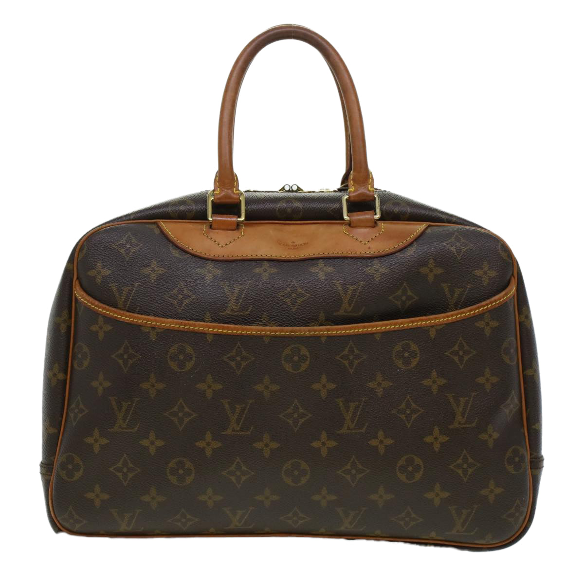 LOUIS VUITTON Monogram Deauville Hand Bag M47270 LV Auth 45210