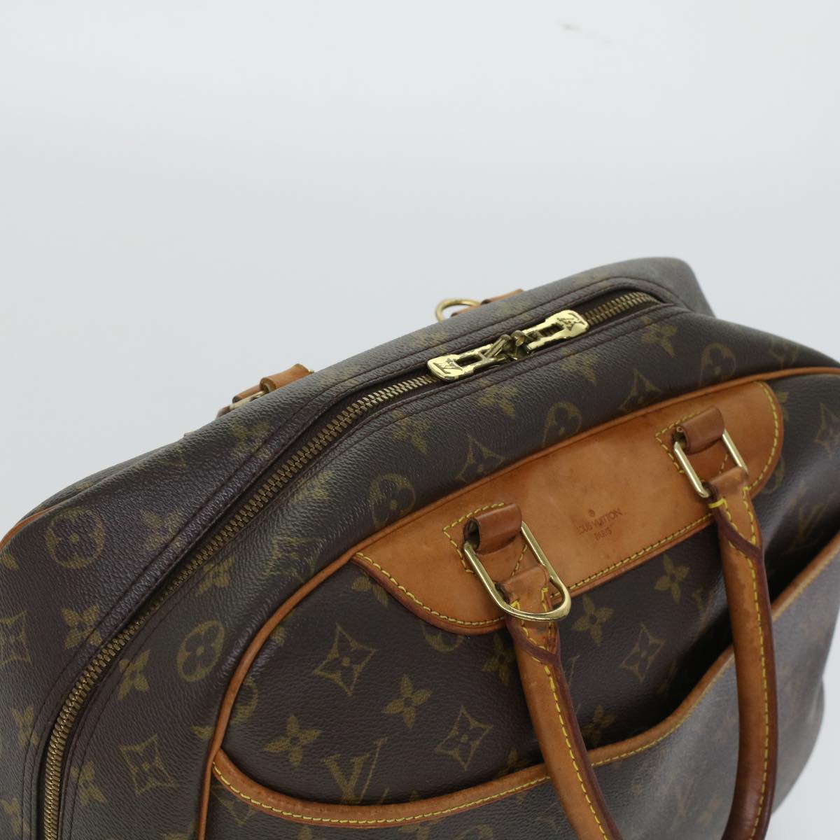 LOUIS VUITTON Monogram Deauville Hand Bag M47270 LV Auth 45210