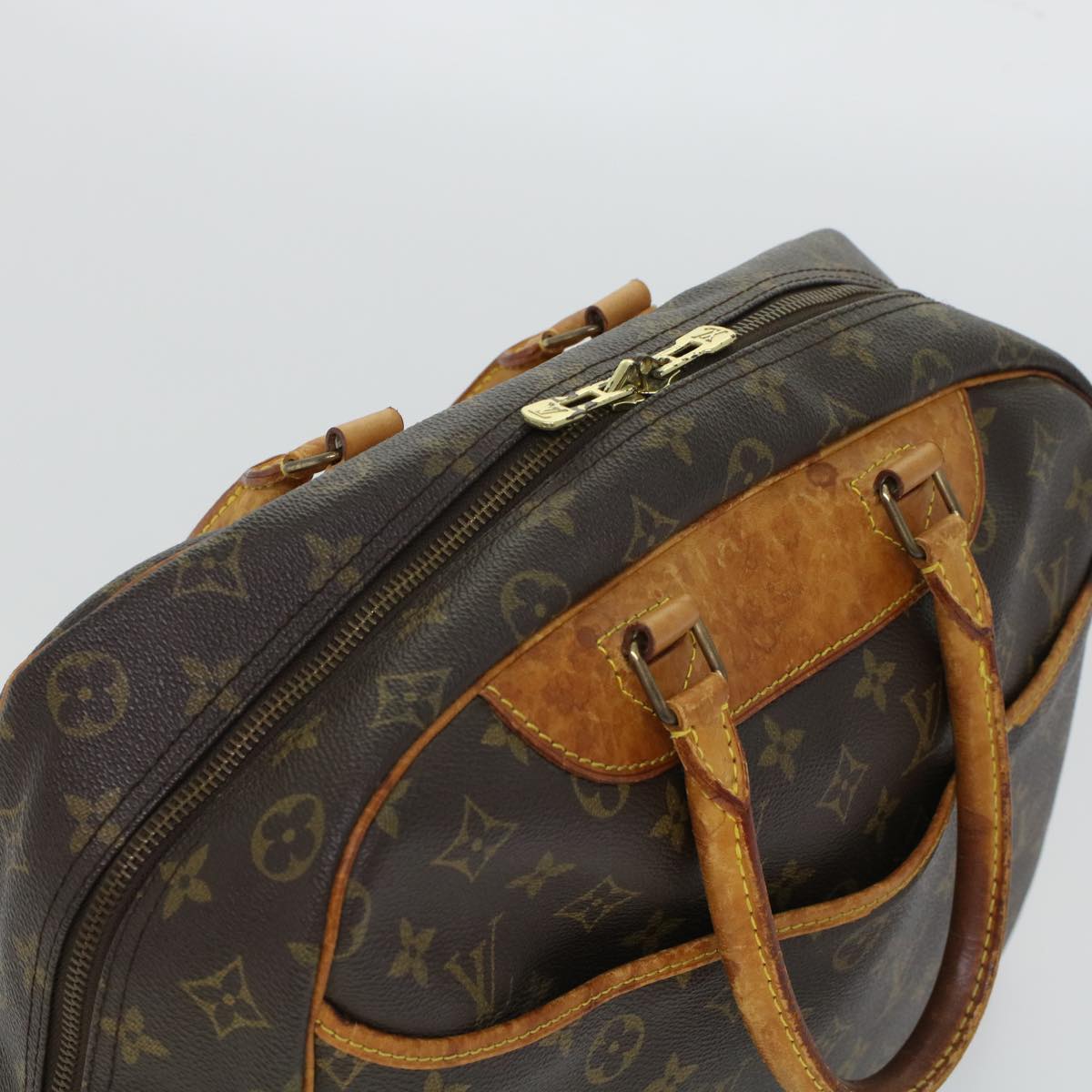 LOUIS VUITTON Monogram Deauville Hand Bag M47270 LV Auth 45212