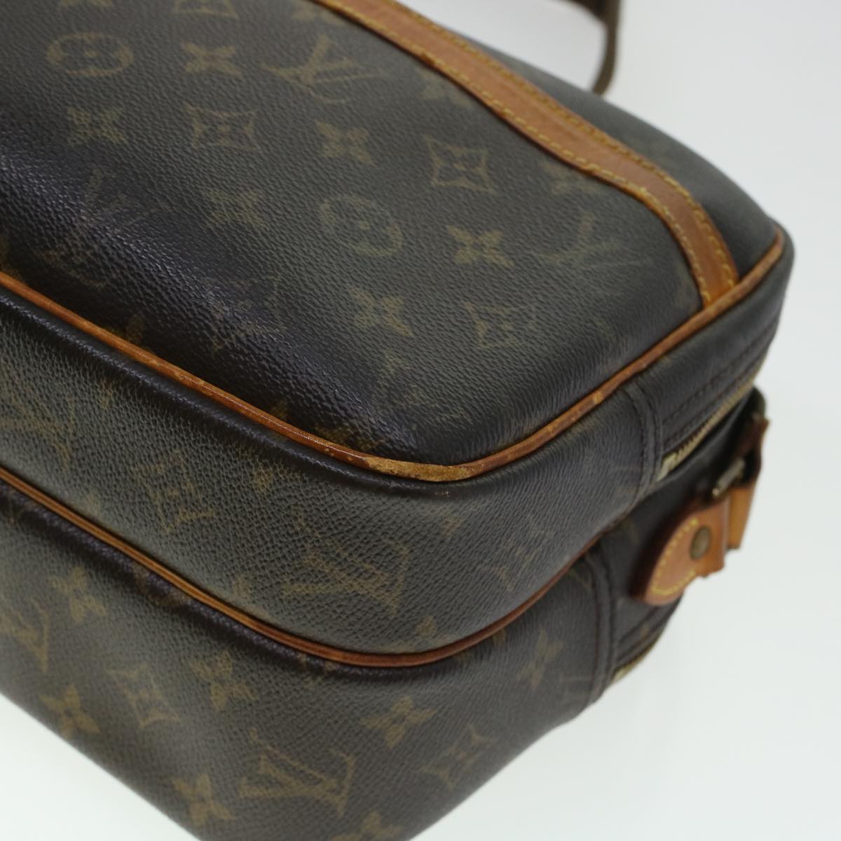 LOUIS VUITTON Monogram Reporter PM Shoulder Bag M45254 LV Auth 45218