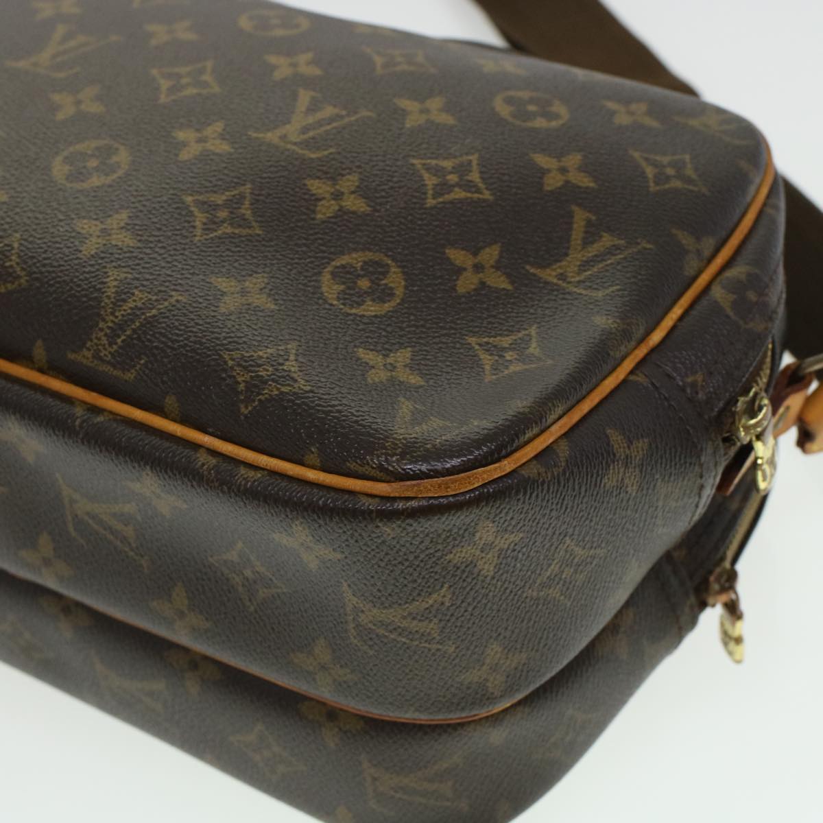 LOUIS VUITTON Monogram Reporter PM Shoulder Bag M45254 LV Auth 45218