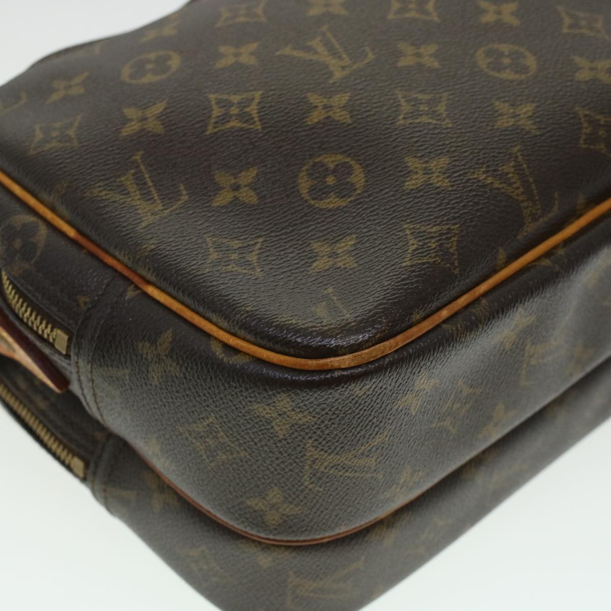 LOUIS VUITTON Monogram Reporter PM Shoulder Bag M45254 LV Auth 45218