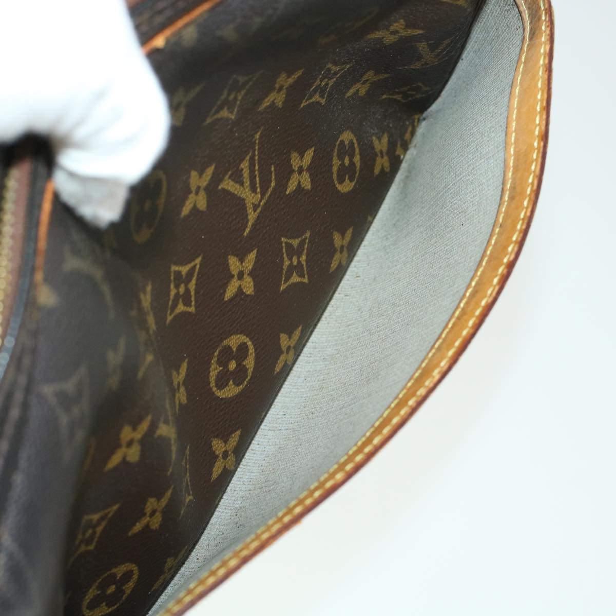 LOUIS VUITTON Monogram Reporter PM Shoulder Bag M45254 LV Auth 45218