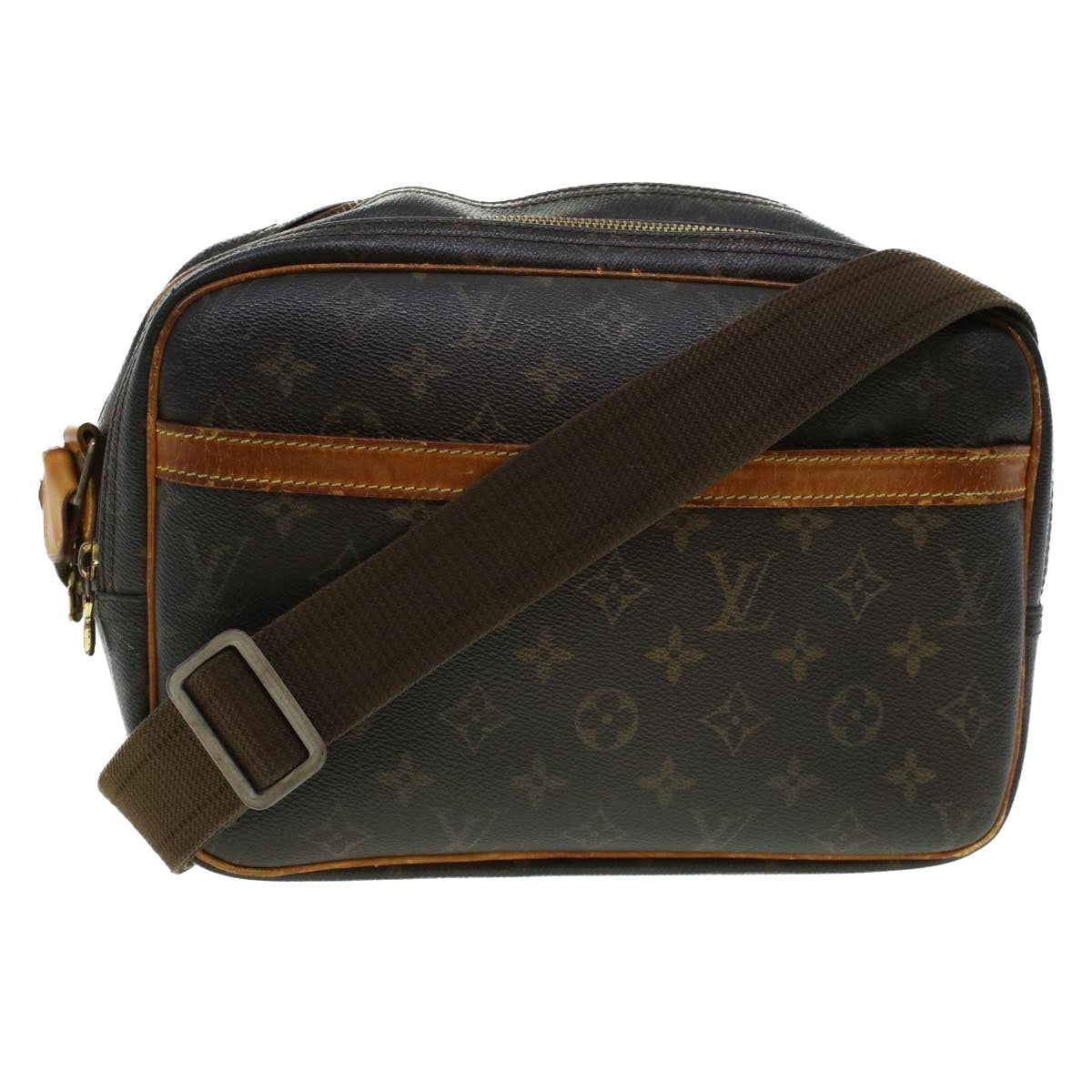 LOUIS VUITTON Monogram Reporter PM Shoulder Bag M45254 LV Auth 45218