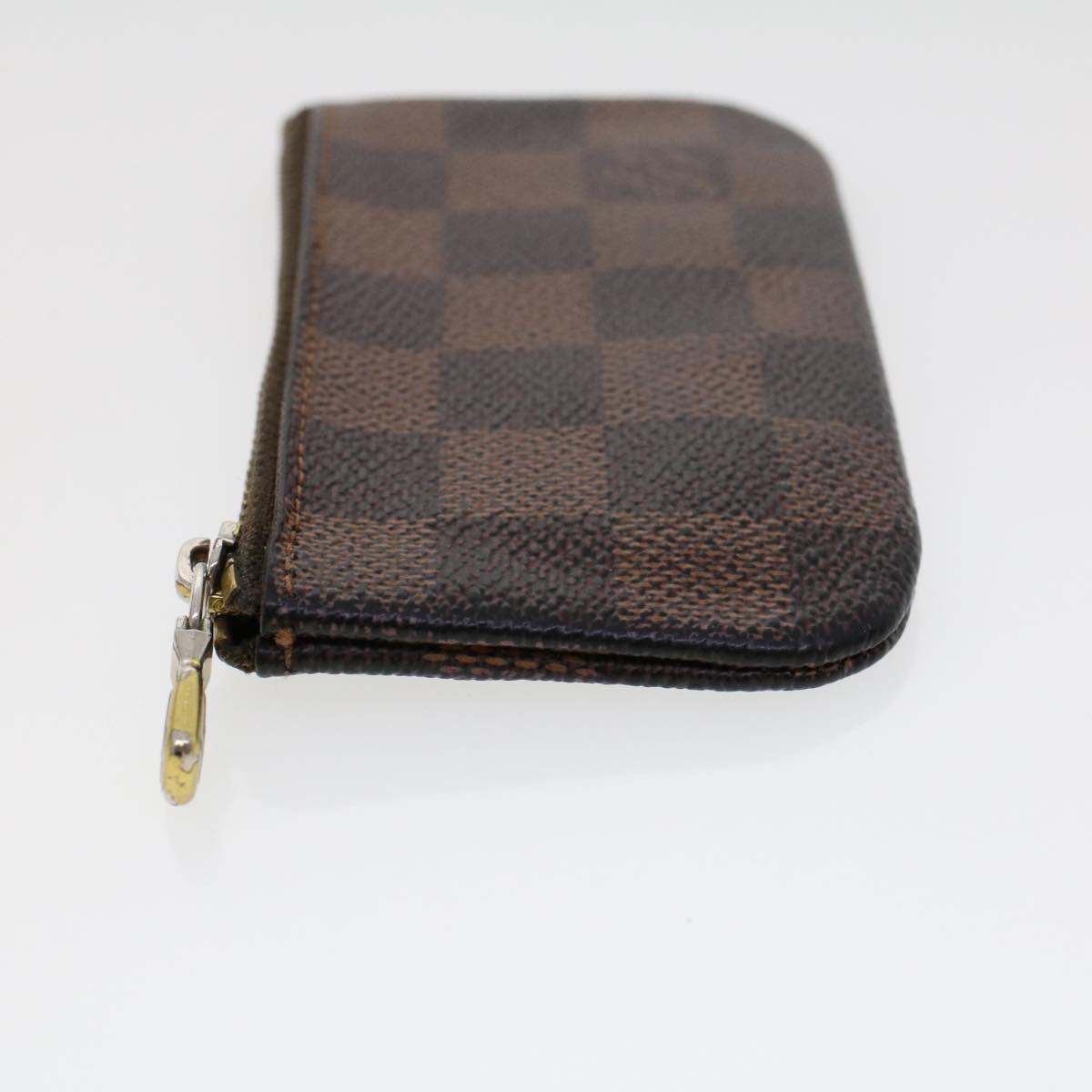 LOUIS VUITTON Damier Ebene Pochette Cles Coin Purse N62658 LV Auth 45254