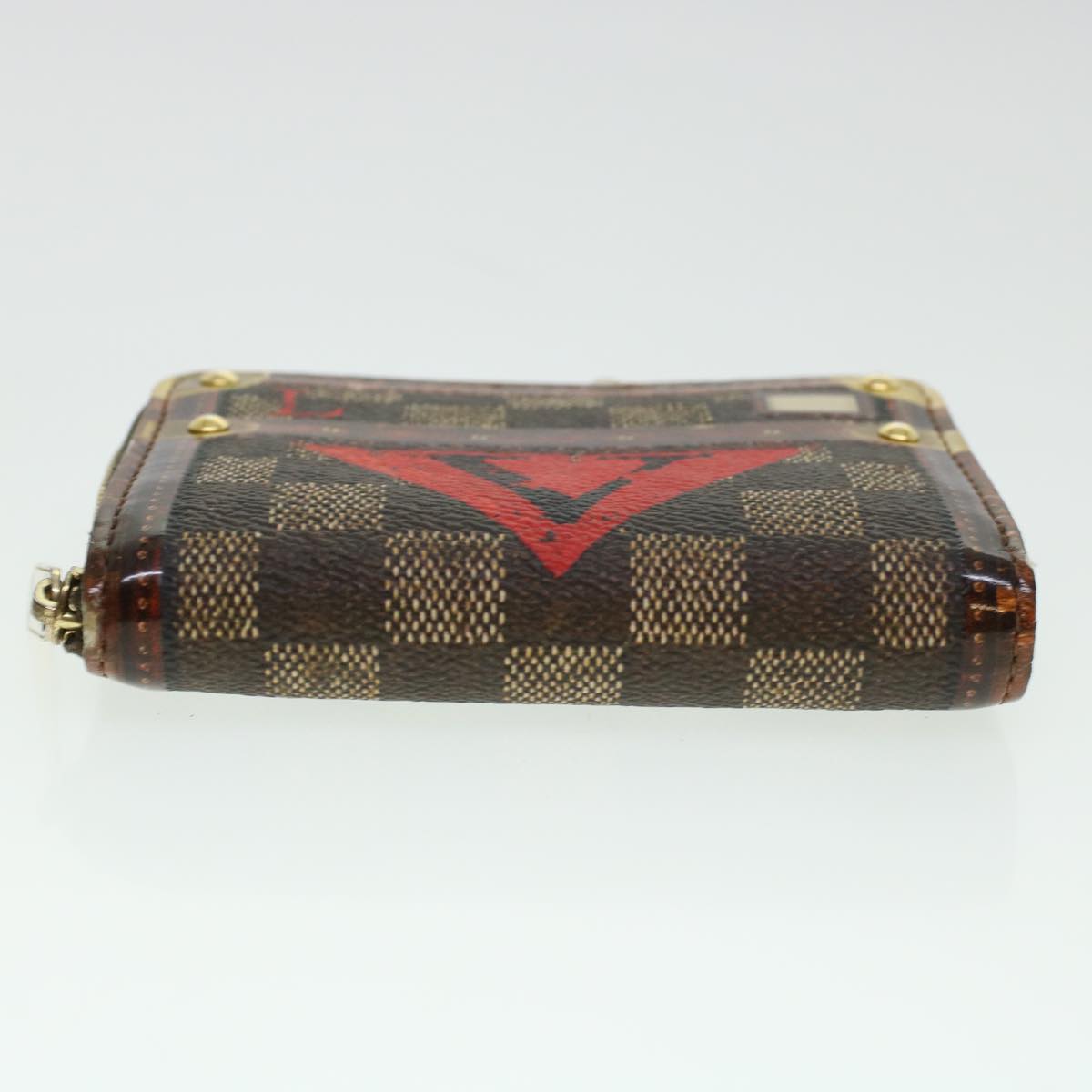 LOUIS VUITTON Damier Trunk Time Zippy Coin Purse Coin Purse M52745 LV Auth 45255