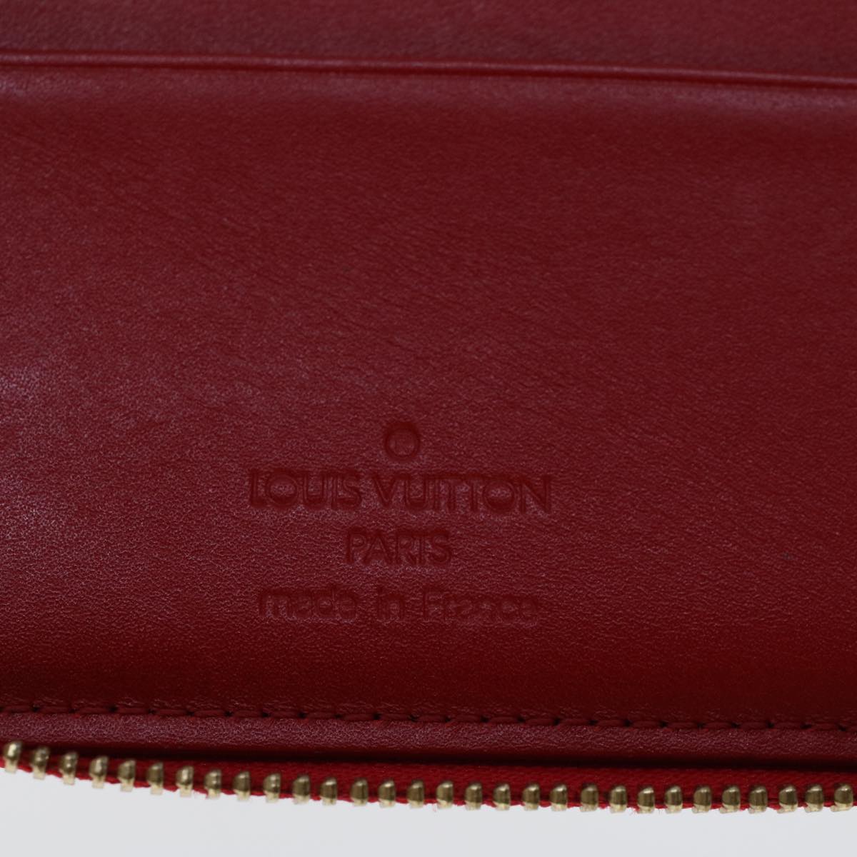 LOUIS VUITTON Monogram Vernis Eldridge Wallet Rouge M91159 LV Auth 45272