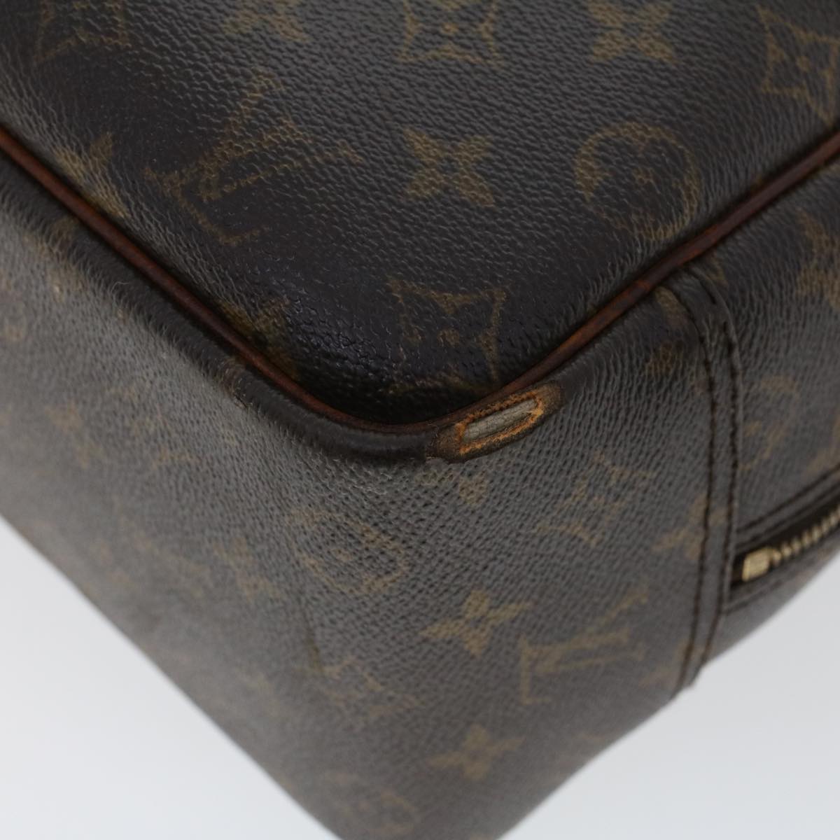 LOUIS VUITTON Monogram Deauville Hand Bag M47270 LV Auth 45311