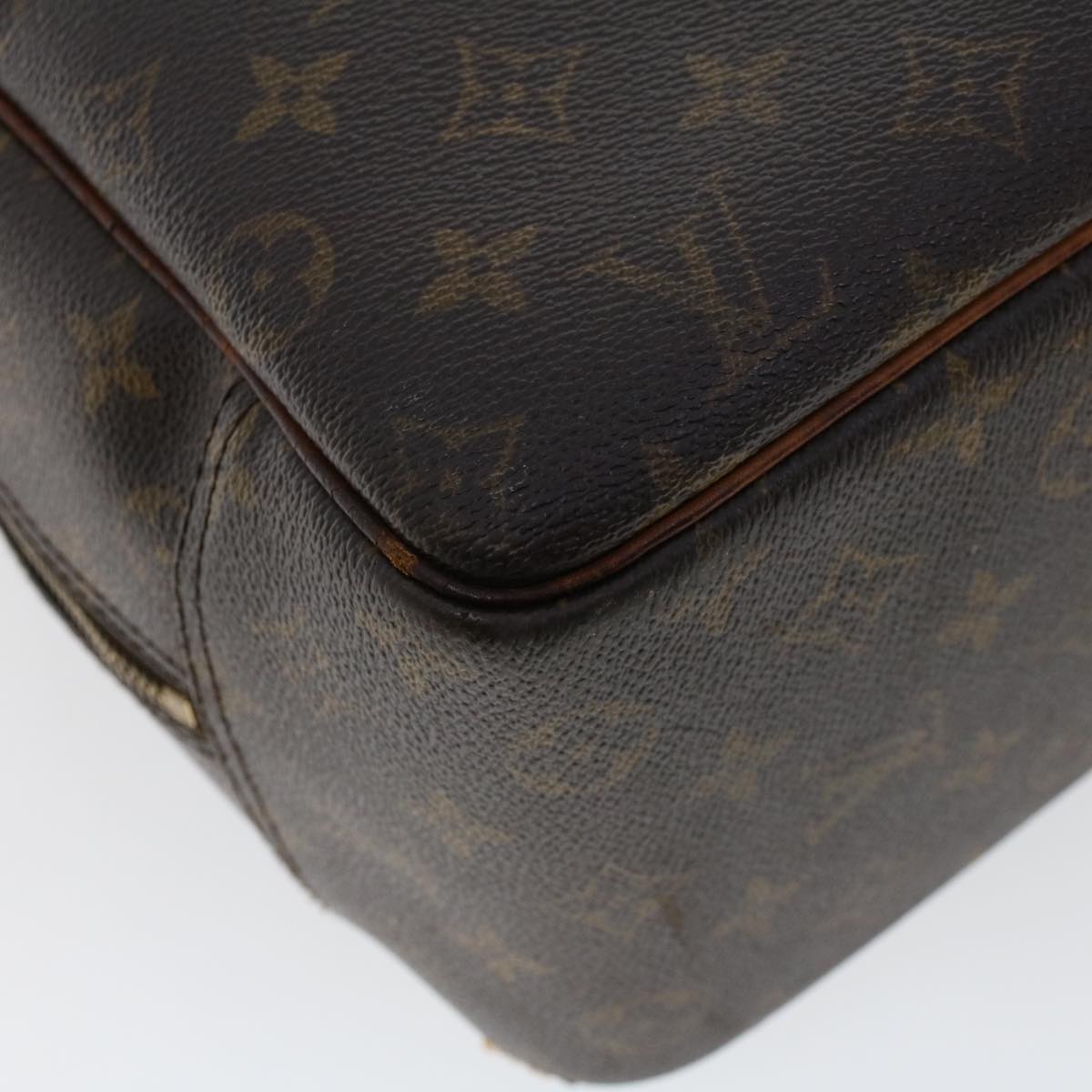 LOUIS VUITTON Monogram Deauville Hand Bag M47270 LV Auth 45311