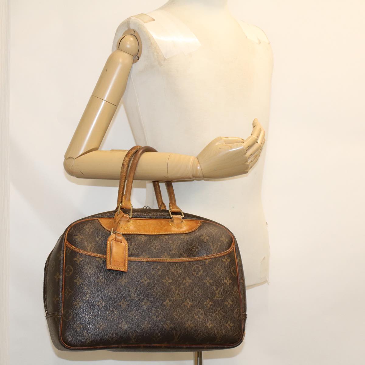 LOUIS VUITTON Monogram Deauville Hand Bag M47270 LV Auth 45311