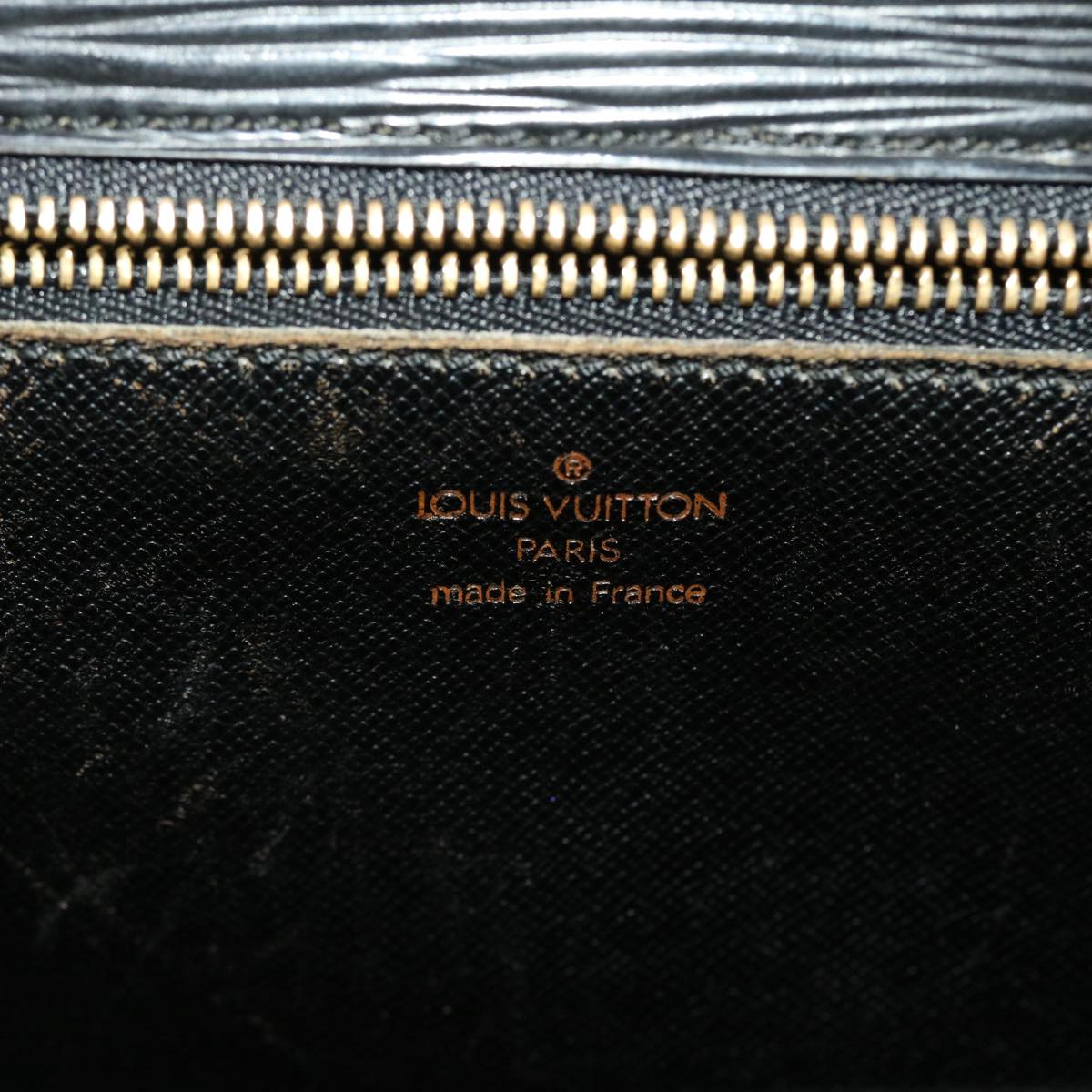 LOUIS VUITTON Epi Monceau Hand Bag 2way Black M52122 LV Auth 45313