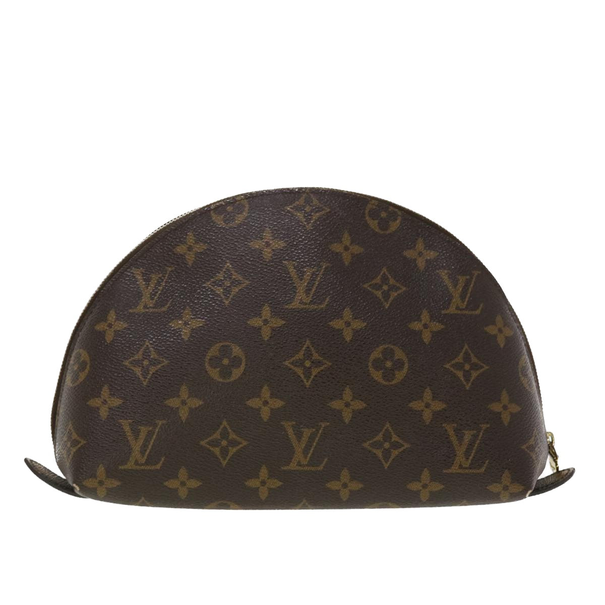 LOUIS VUITTON Monogram Trousse Demi Ronde Cosmetic Pouch M47520 LV Auth 45317 - 0