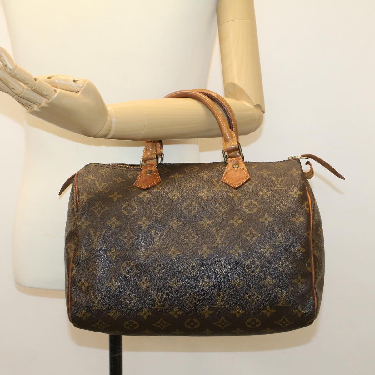 LOUIS VUITTON Monogram Speedy 30 Hand Bag M41526 LV Auth 45327