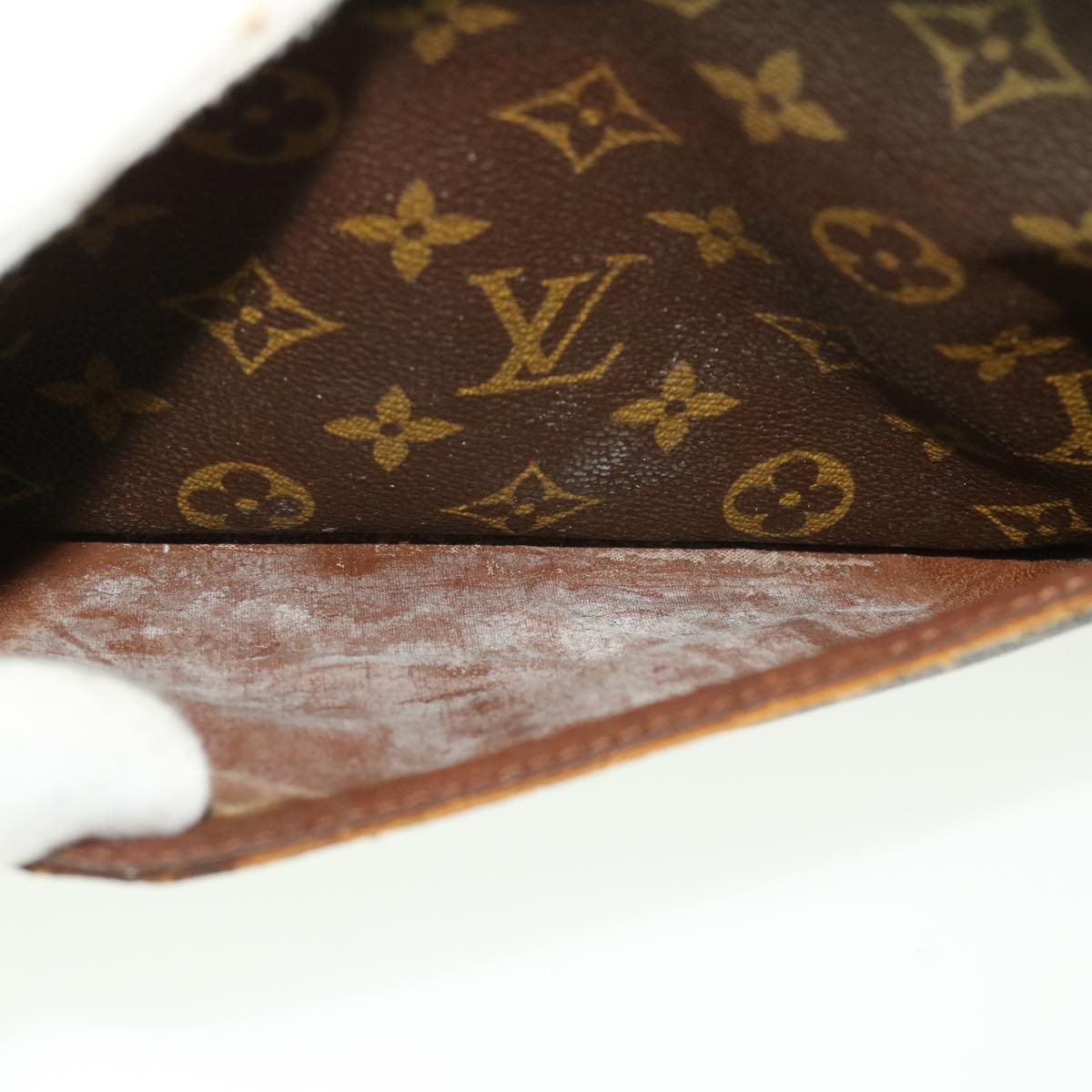 LOUIS VUITTON Monogram Compiegne 28 Clutch Bag M51845 LV Auth 45342