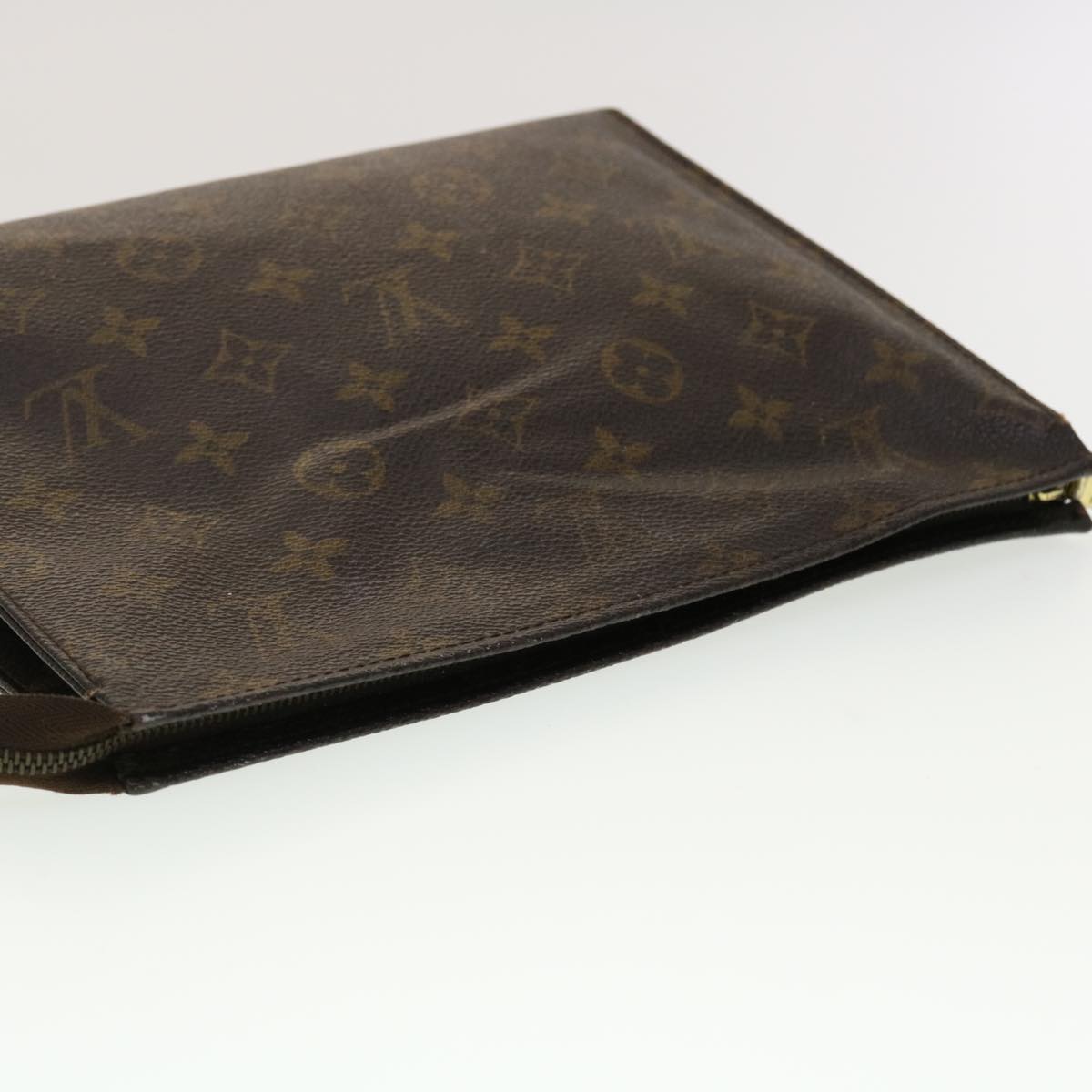 LOUIS VUITTON Monogram Poche Toilette 26 Pouch M47542 LV Auth 45343