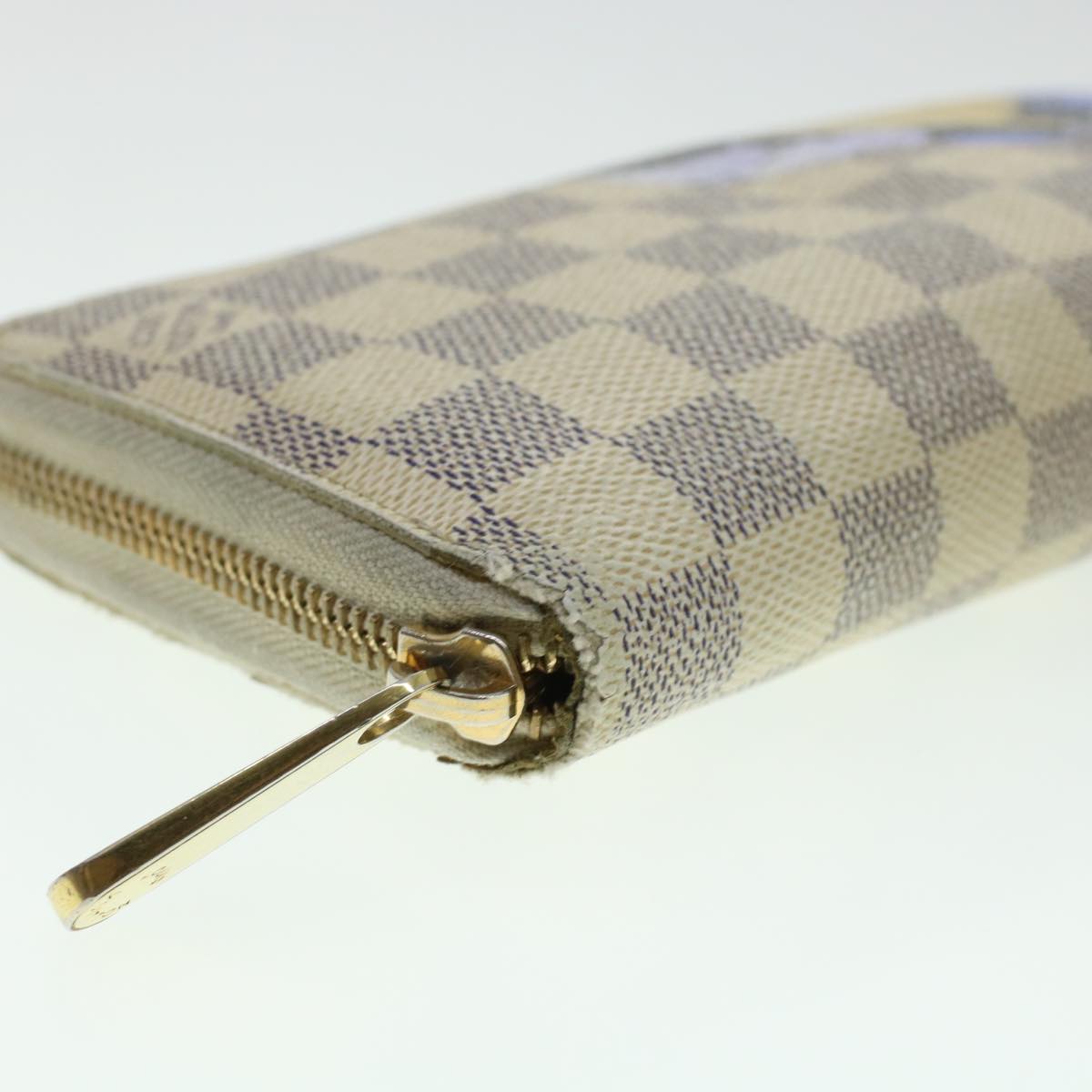 LOUIS VUITTON Damier Azur Illustre Balloon Zippy Wallet N63006 LV Auth 45344