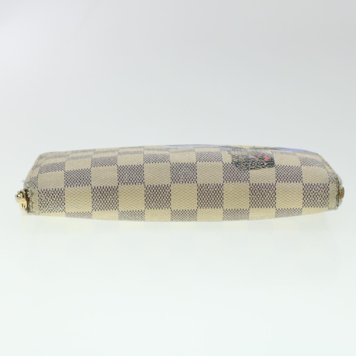 LOUIS VUITTON Damier Azur Illustre Balloon Zippy Wallet N63006 LV Auth 45344