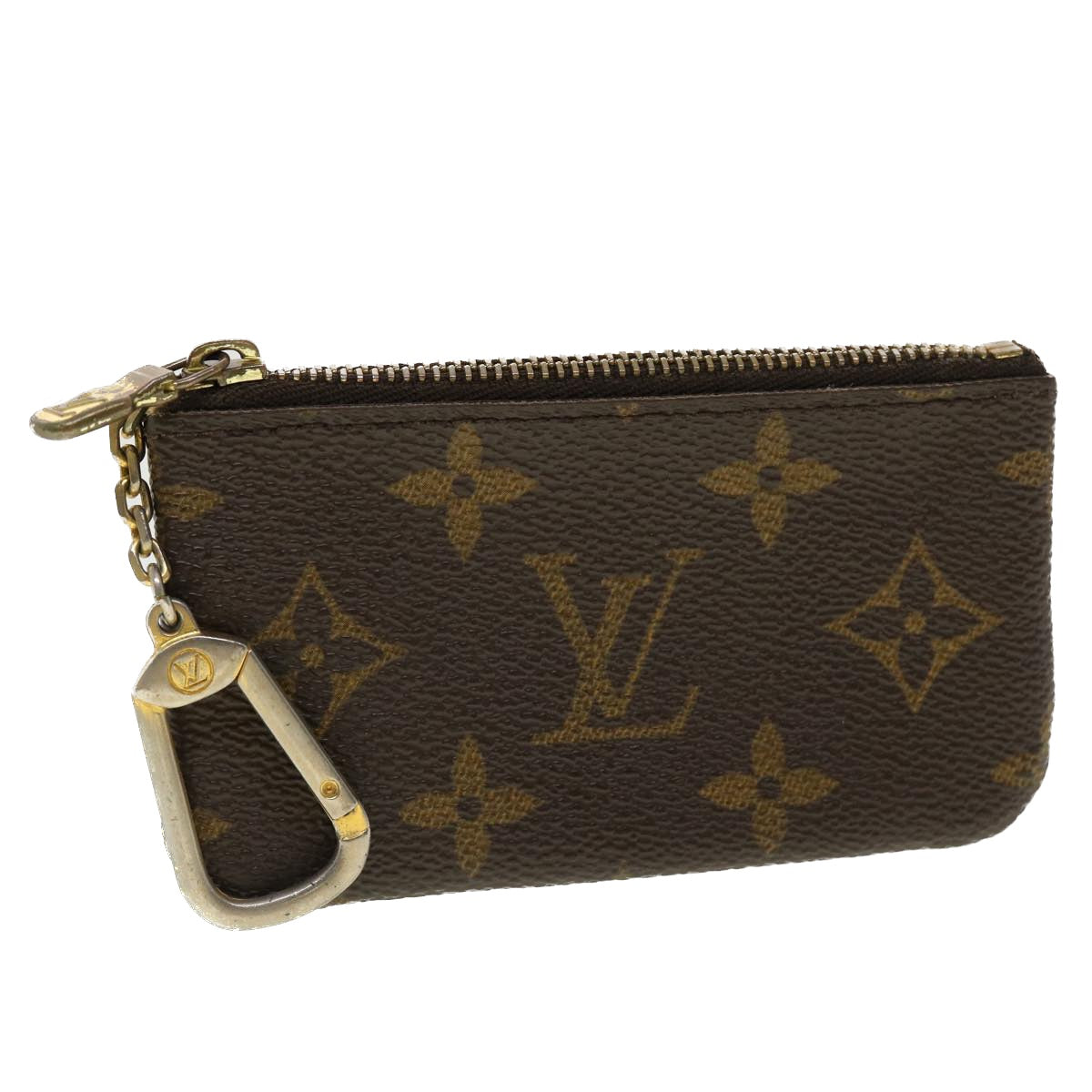 LOUIS VUITTON Monogram Pochette Cles Coin Purse M62650 LV Auth 45350