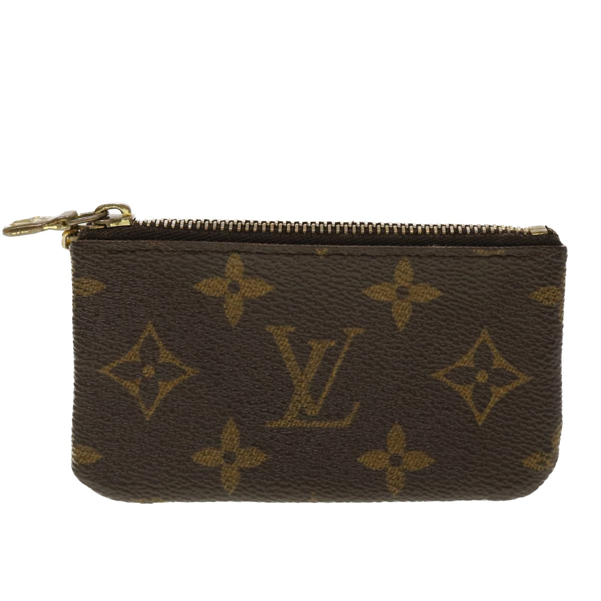 LOUIS VUITTON Monogram Pochette Cles Coin Purse M62650 LV Auth 45350