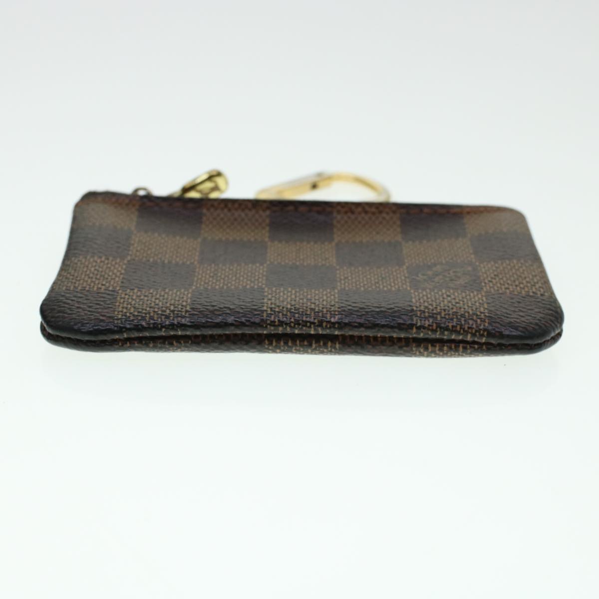 LOUIS VUITTON Damier Ebene Pochette Cles Coin Purse N62658 LV Auth 45352